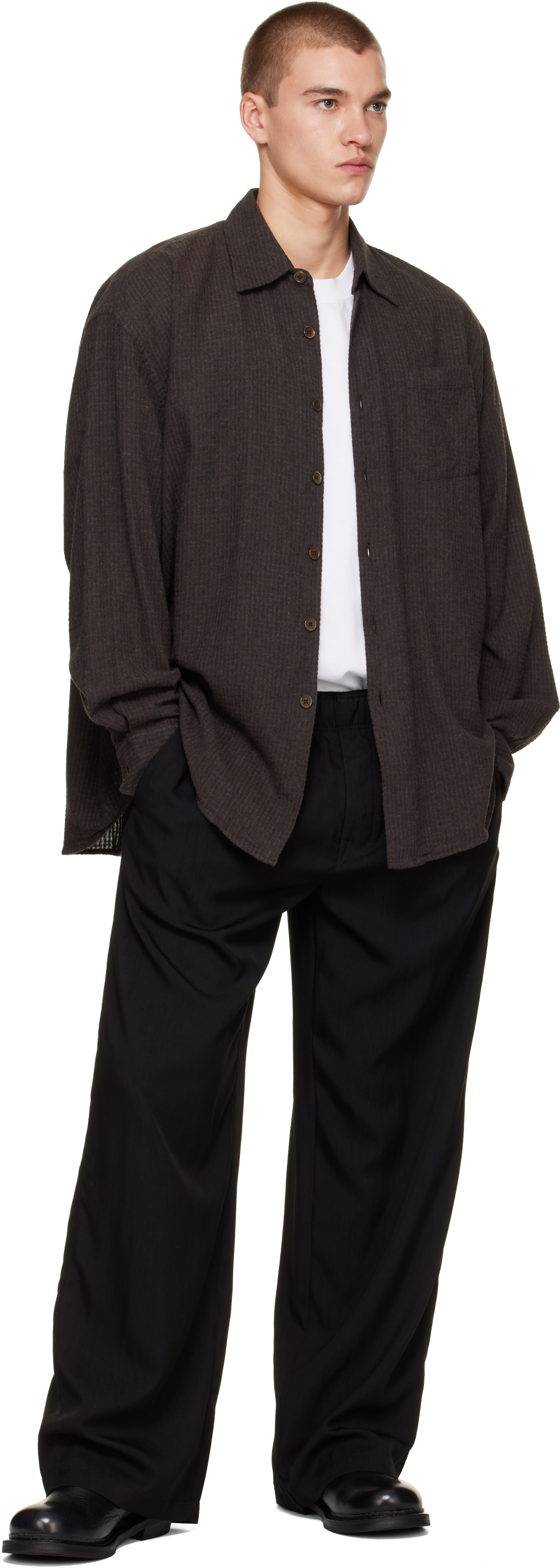 OUR LEGACY - Brown Borrowed Shirt