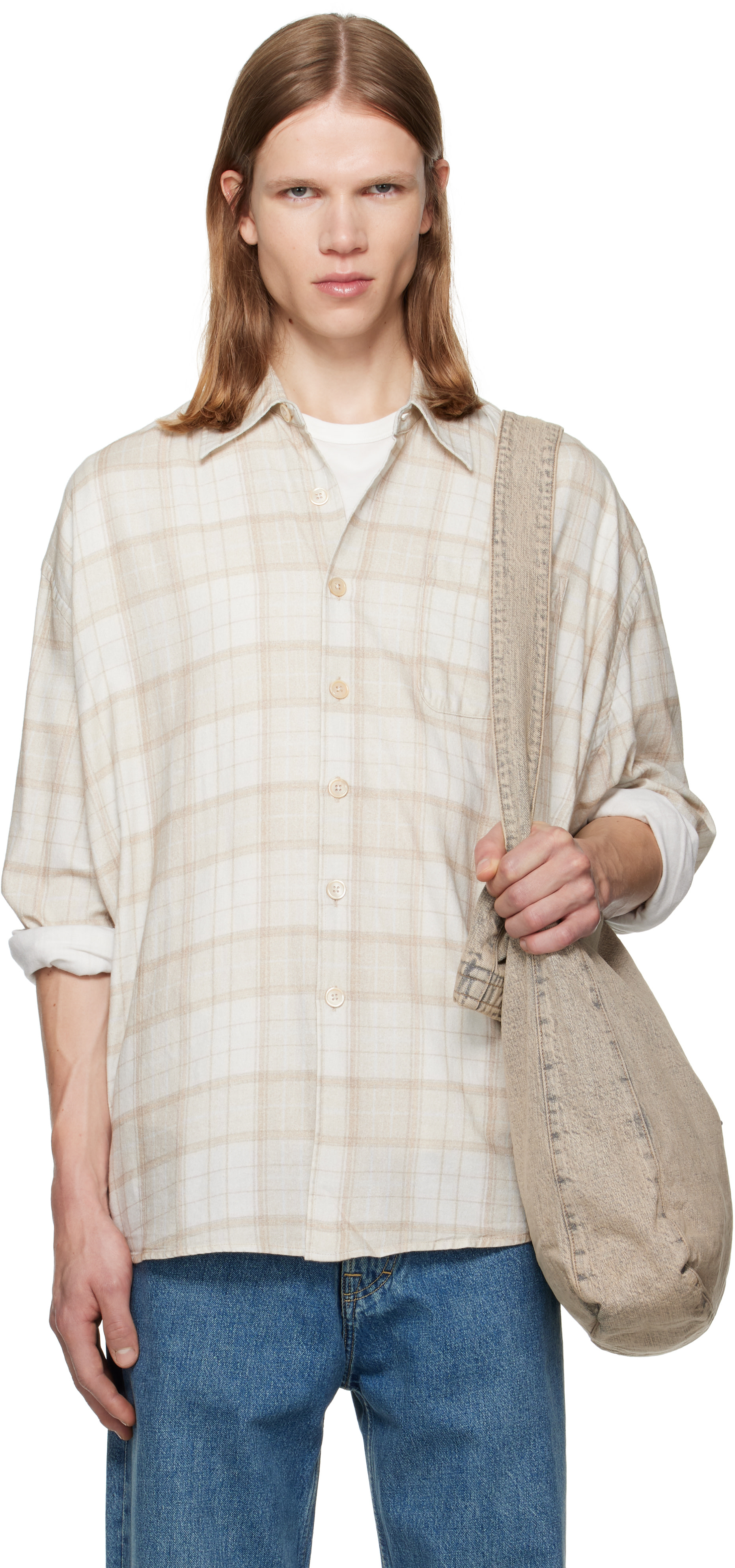 OUR LEGACY - Beige Borrowed Shirt