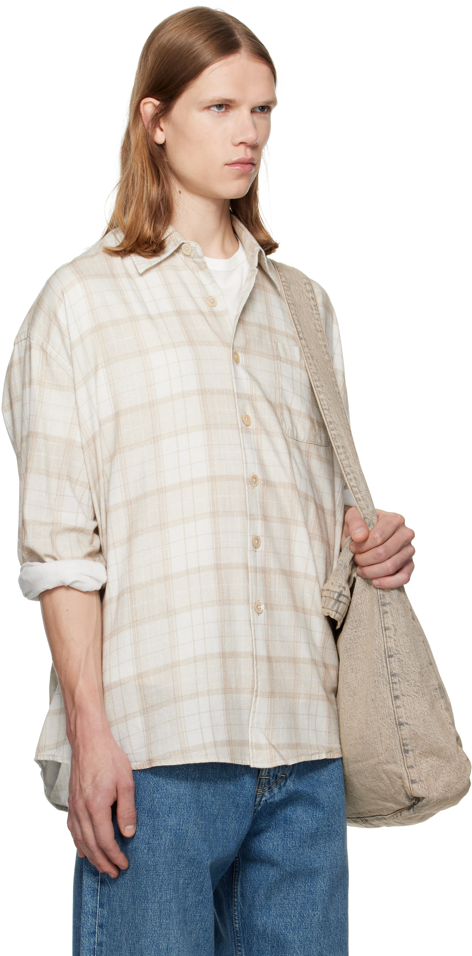 OUR LEGACY - Beige Borrowed Shirt