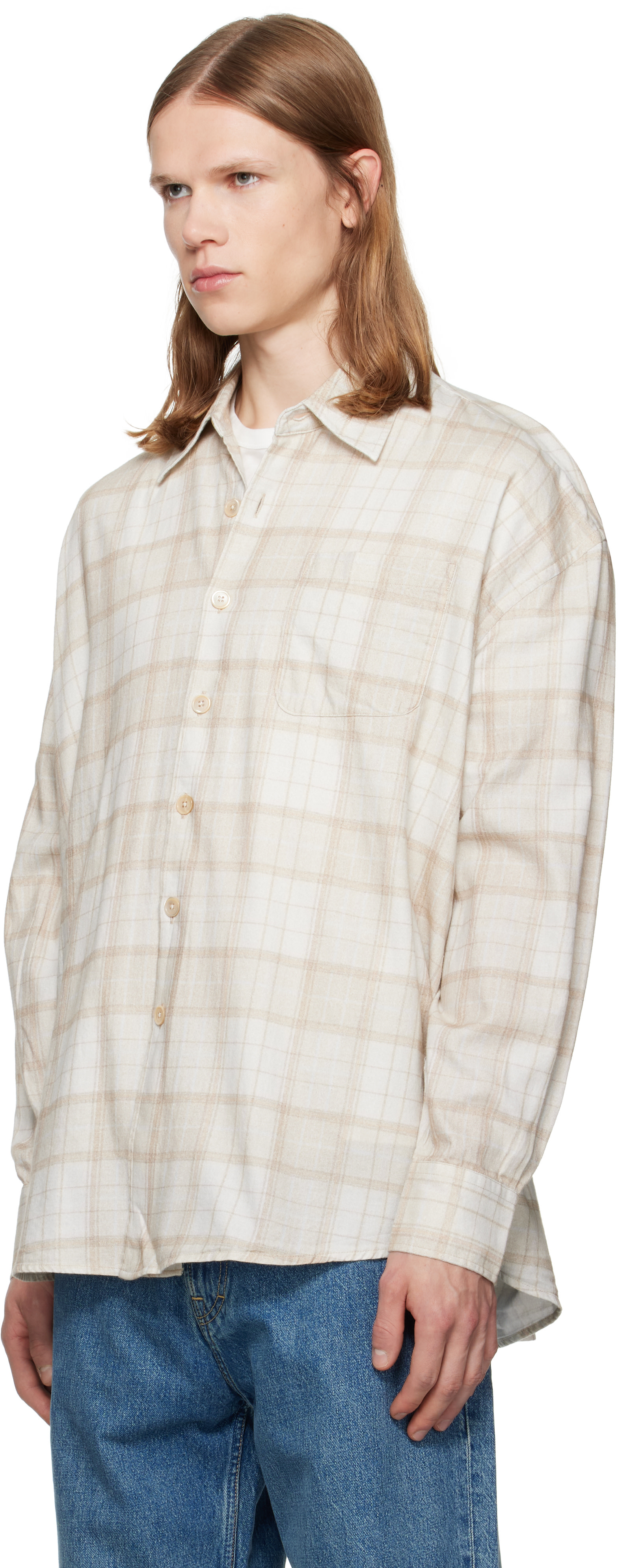 OUR LEGACY - Beige Borrowed Shirt