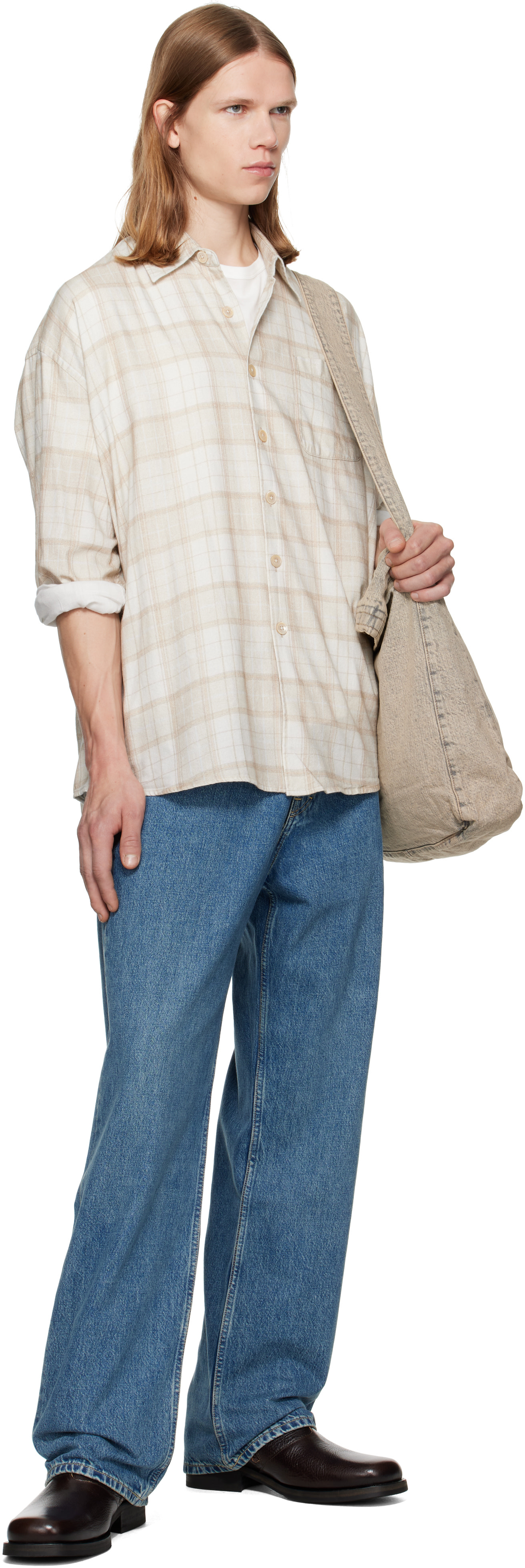 OUR LEGACY - Beige Borrowed Shirt