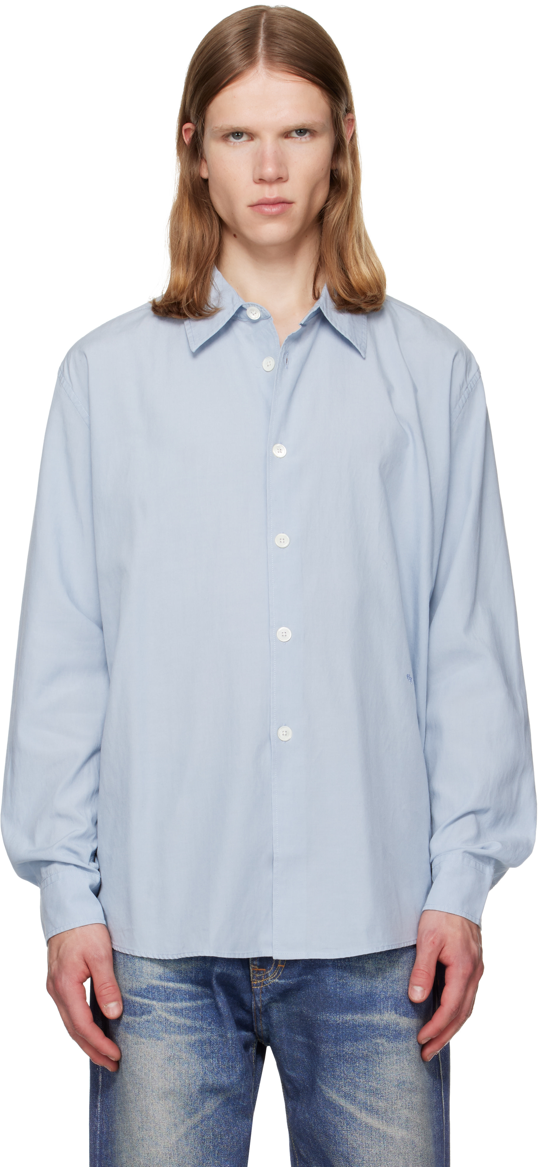 OUR LEGACY - Chemise Beyond bleue