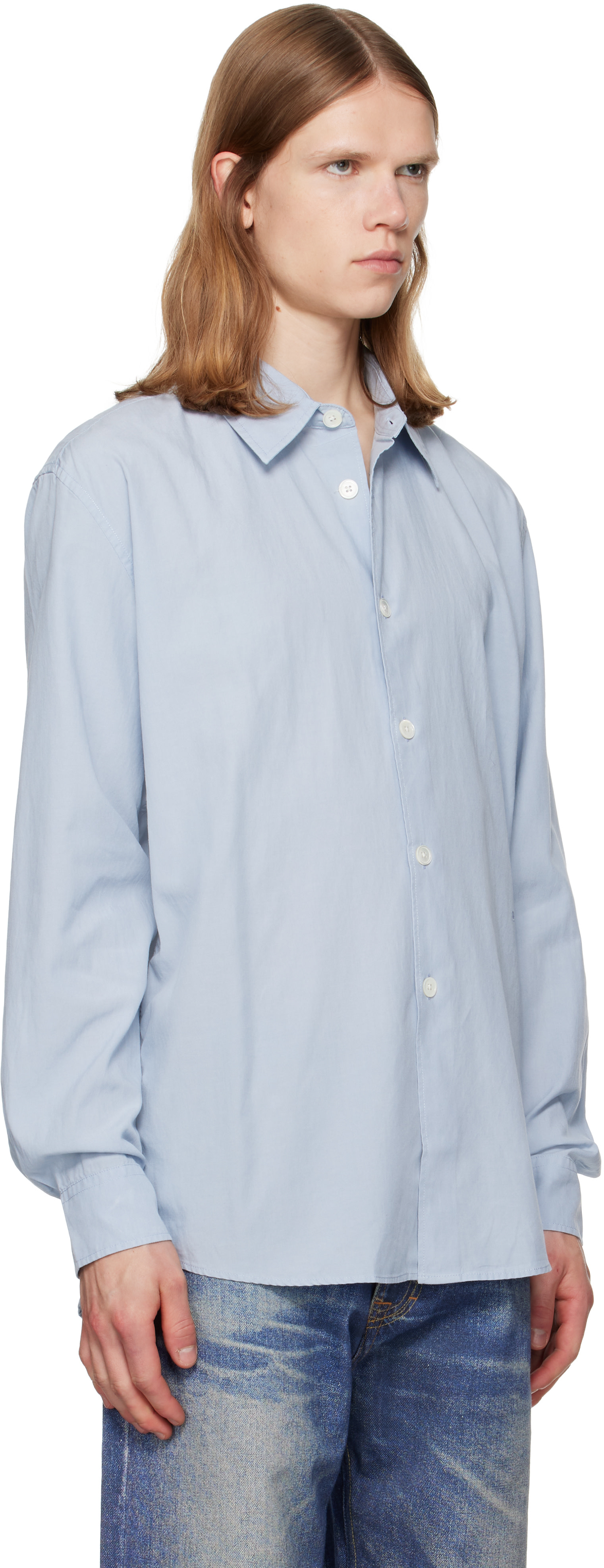 OUR LEGACY - Chemise Beyond bleue