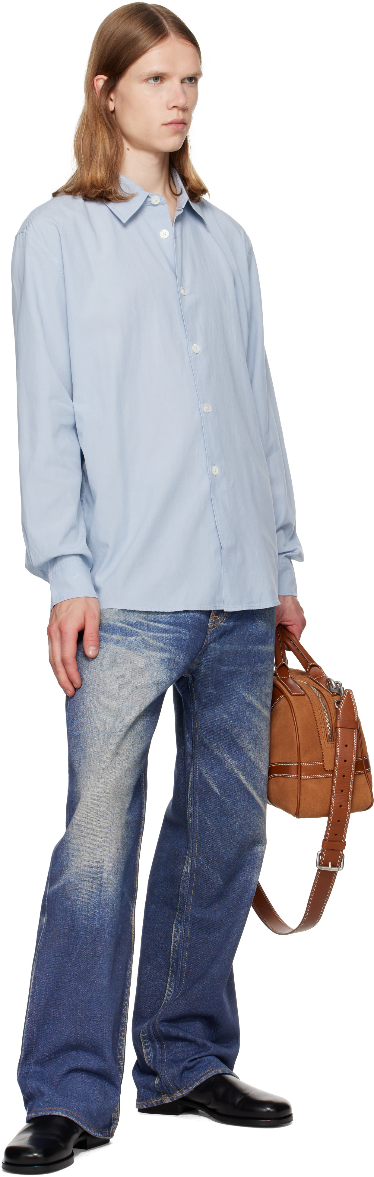 OUR LEGACY - Chemise Beyond bleue