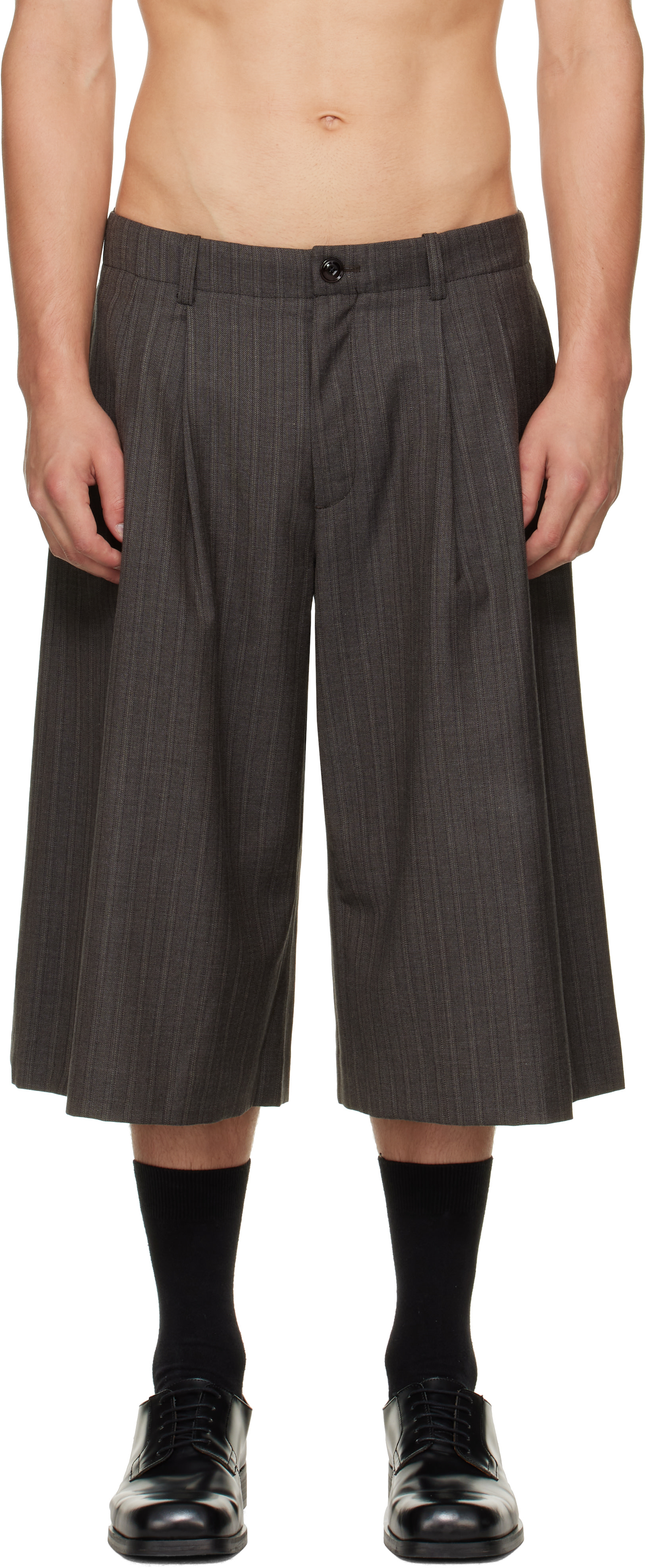 OUR LEGACY - Short Split gris
