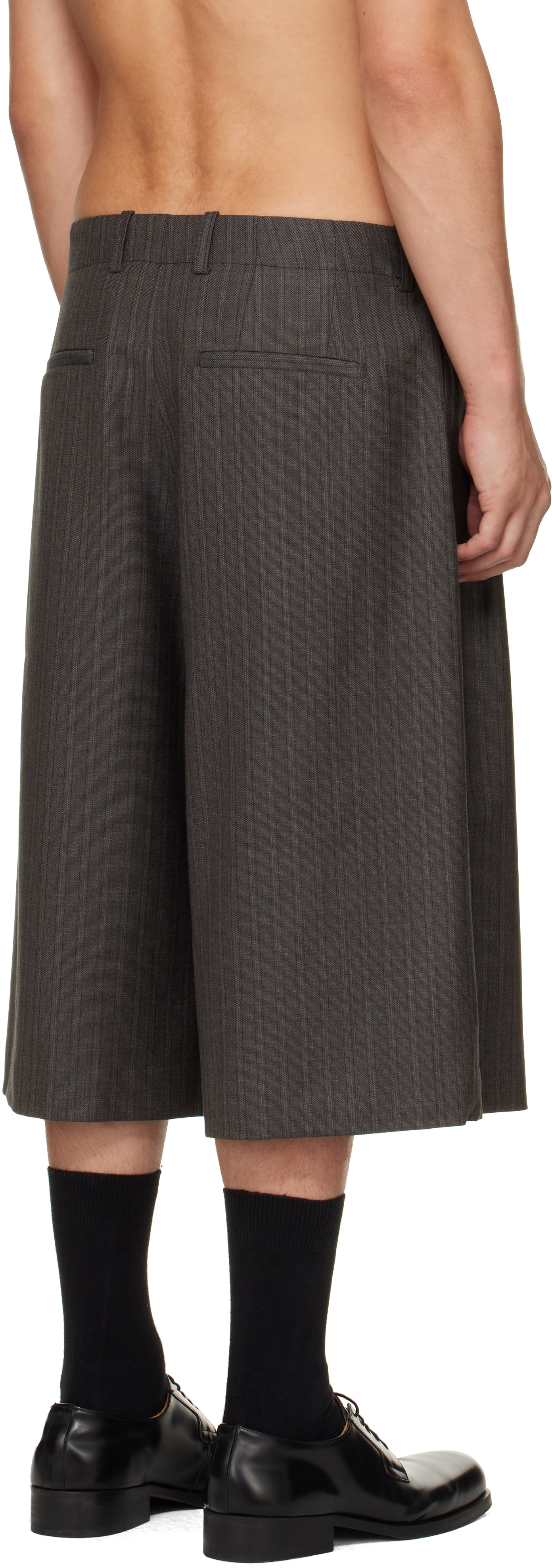 OUR LEGACY - Gray Split Shorts