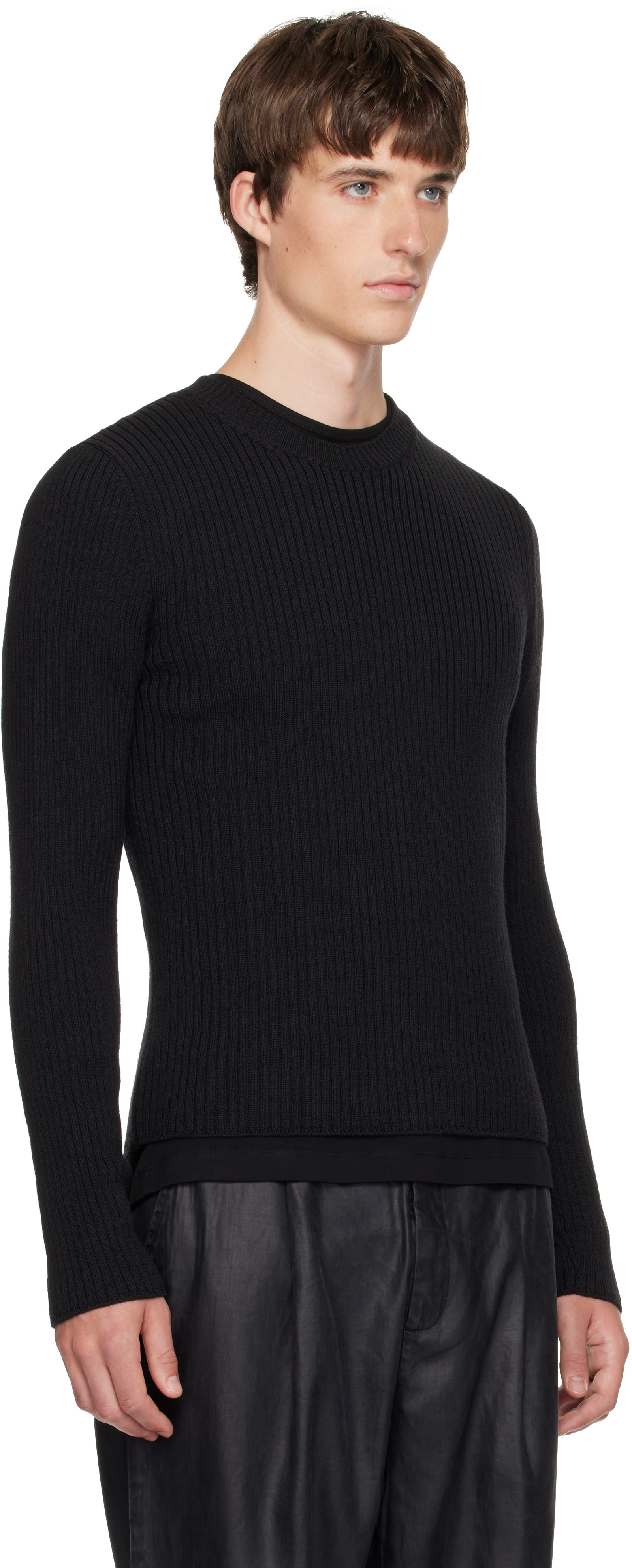 OUR LEGACY - Black Compact Roundneck Sweater