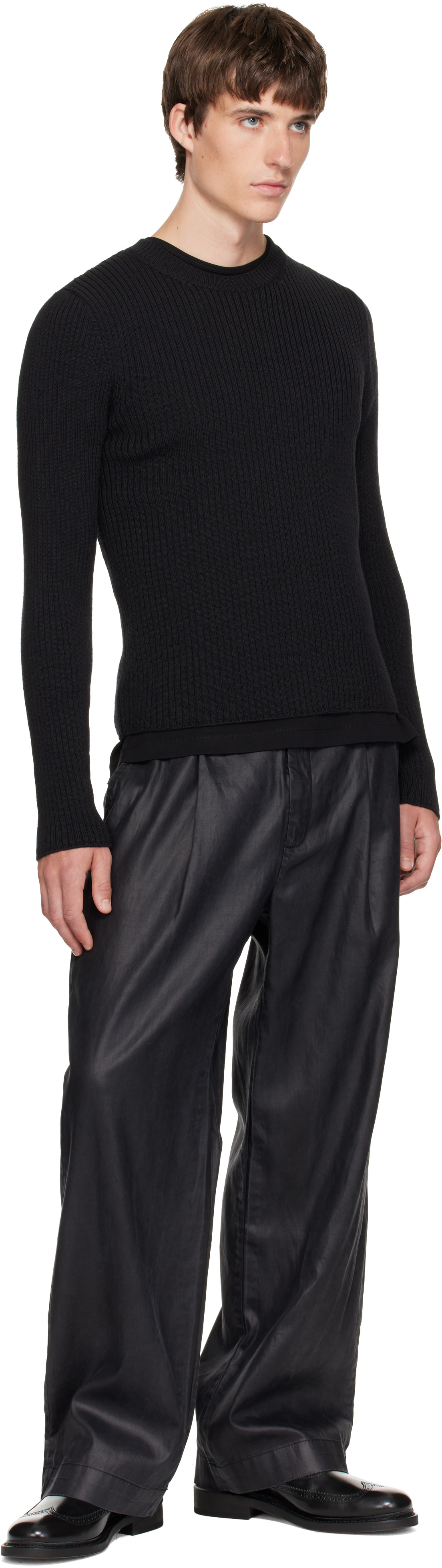 OUR LEGACY - Black Compact Roundneck Sweater
