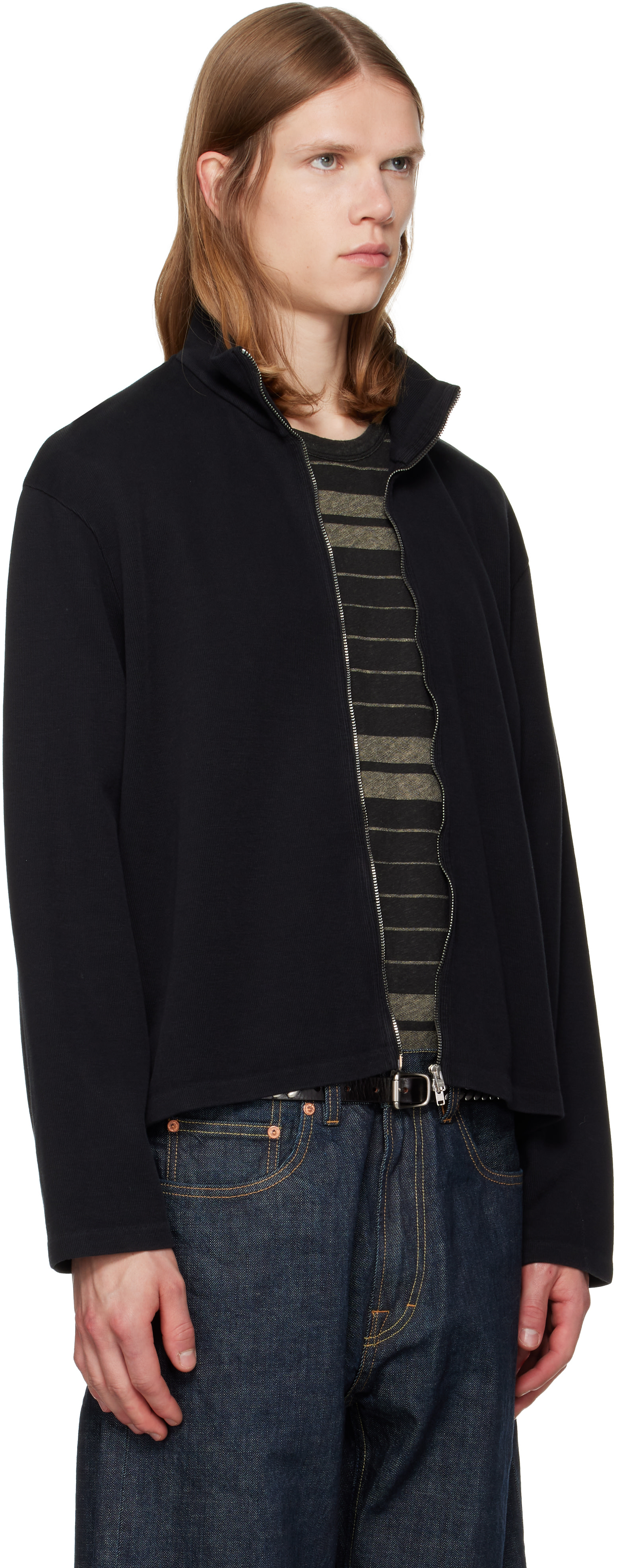 OUR LEGACY - Black Shrunken Fullzip Track Jacket