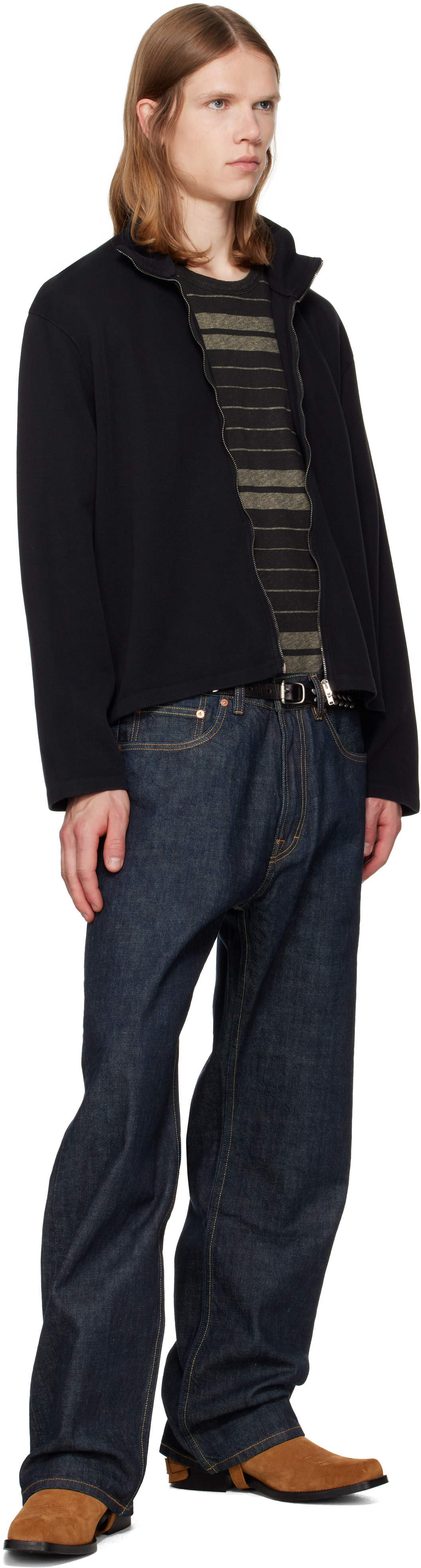 OUR LEGACY - Black Shrunken Fullzip Track Jacket