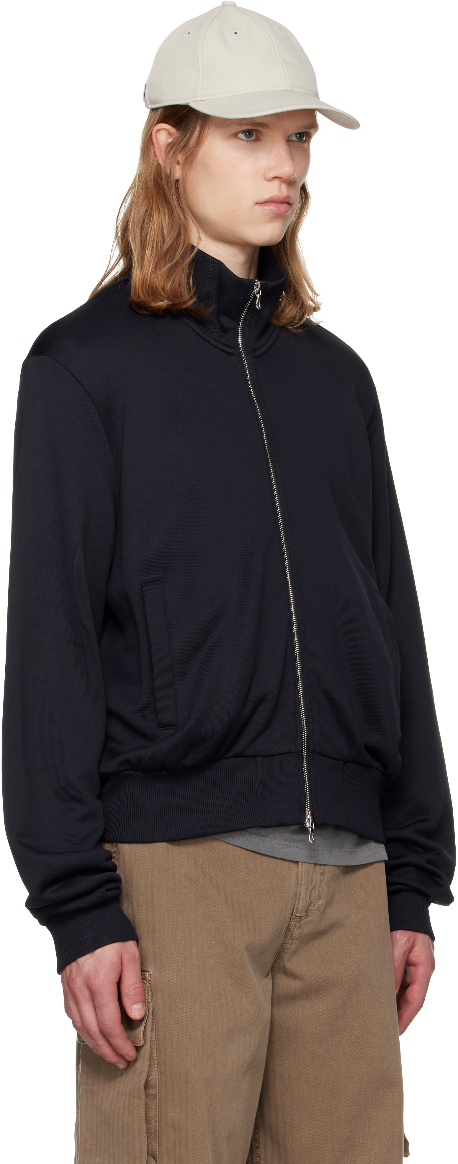 OUR LEGACY - Black True Track Jersey Mob Jacket