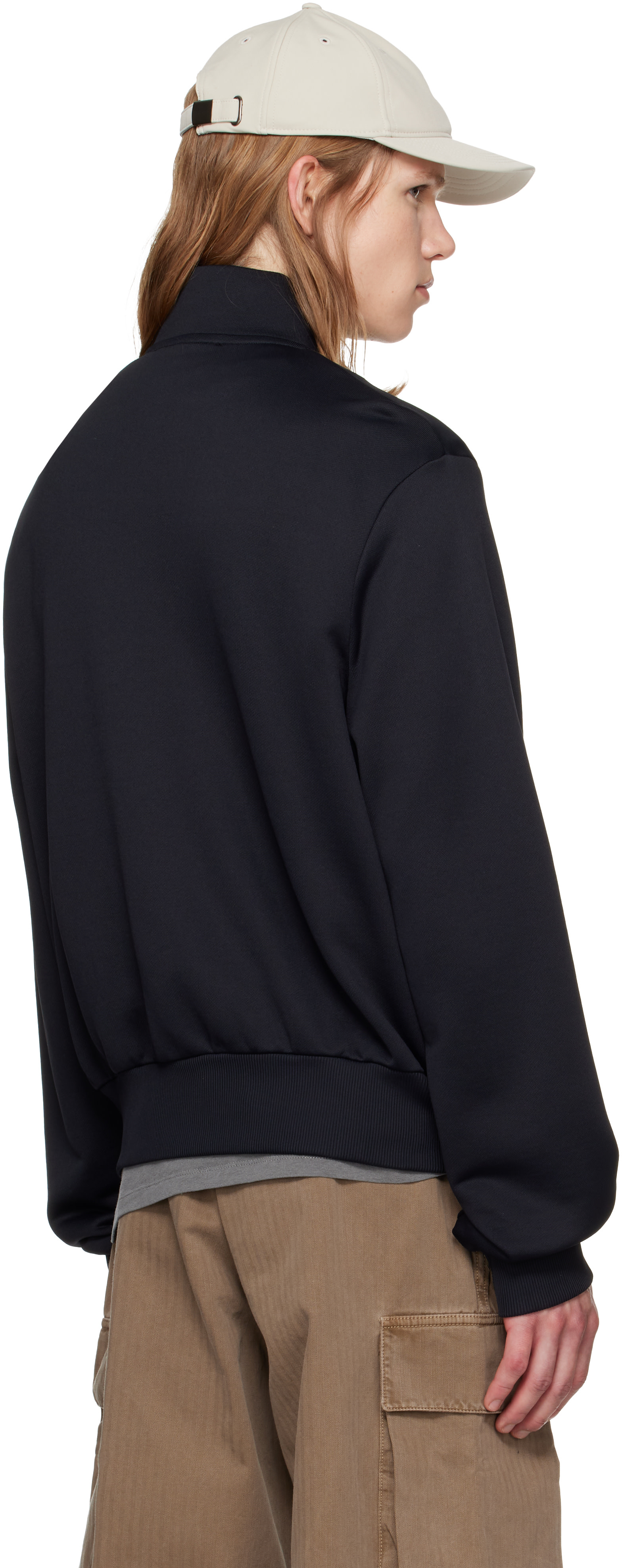 OUR LEGACY - Black True Track Jersey Mob Jacket