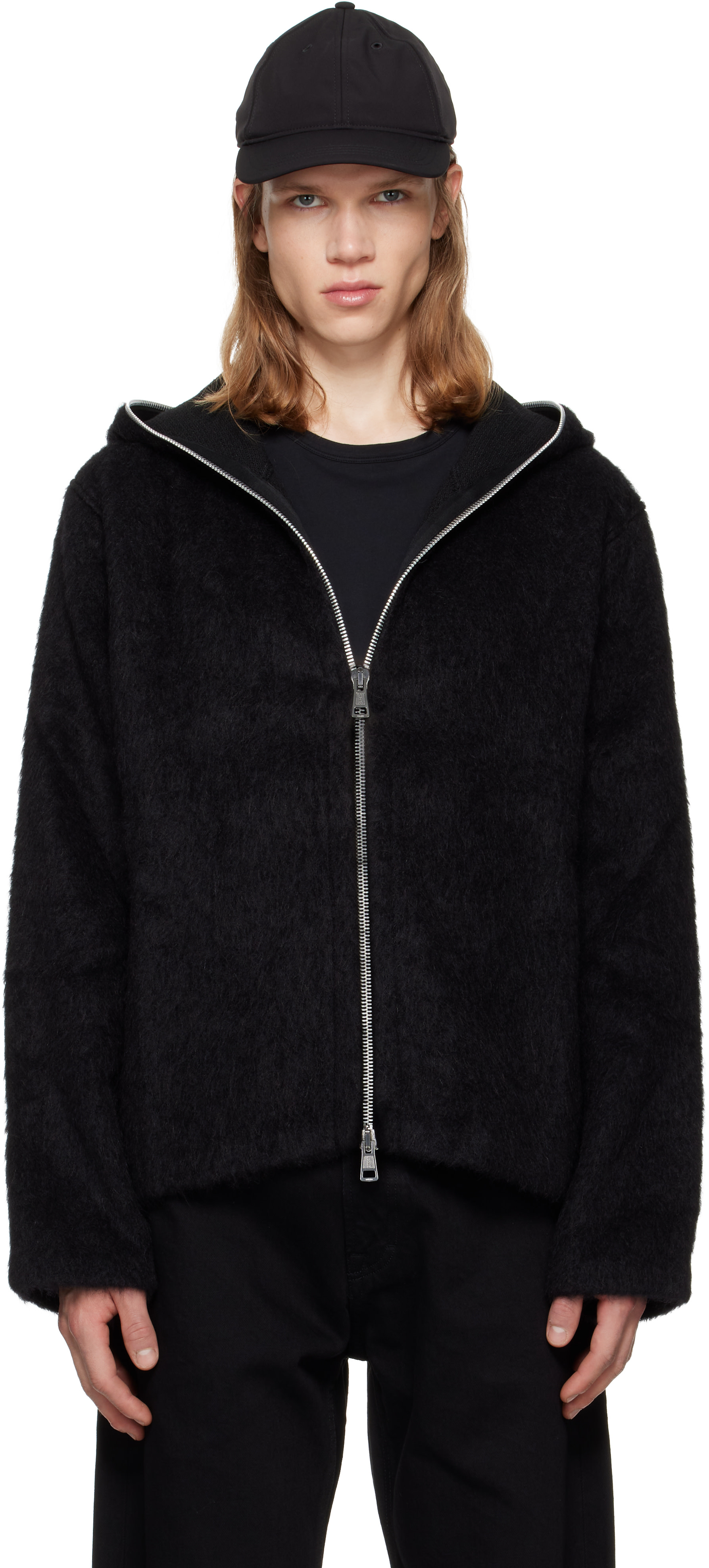 OUR LEGACY: Black Full Zip Hoodie | SSENSE