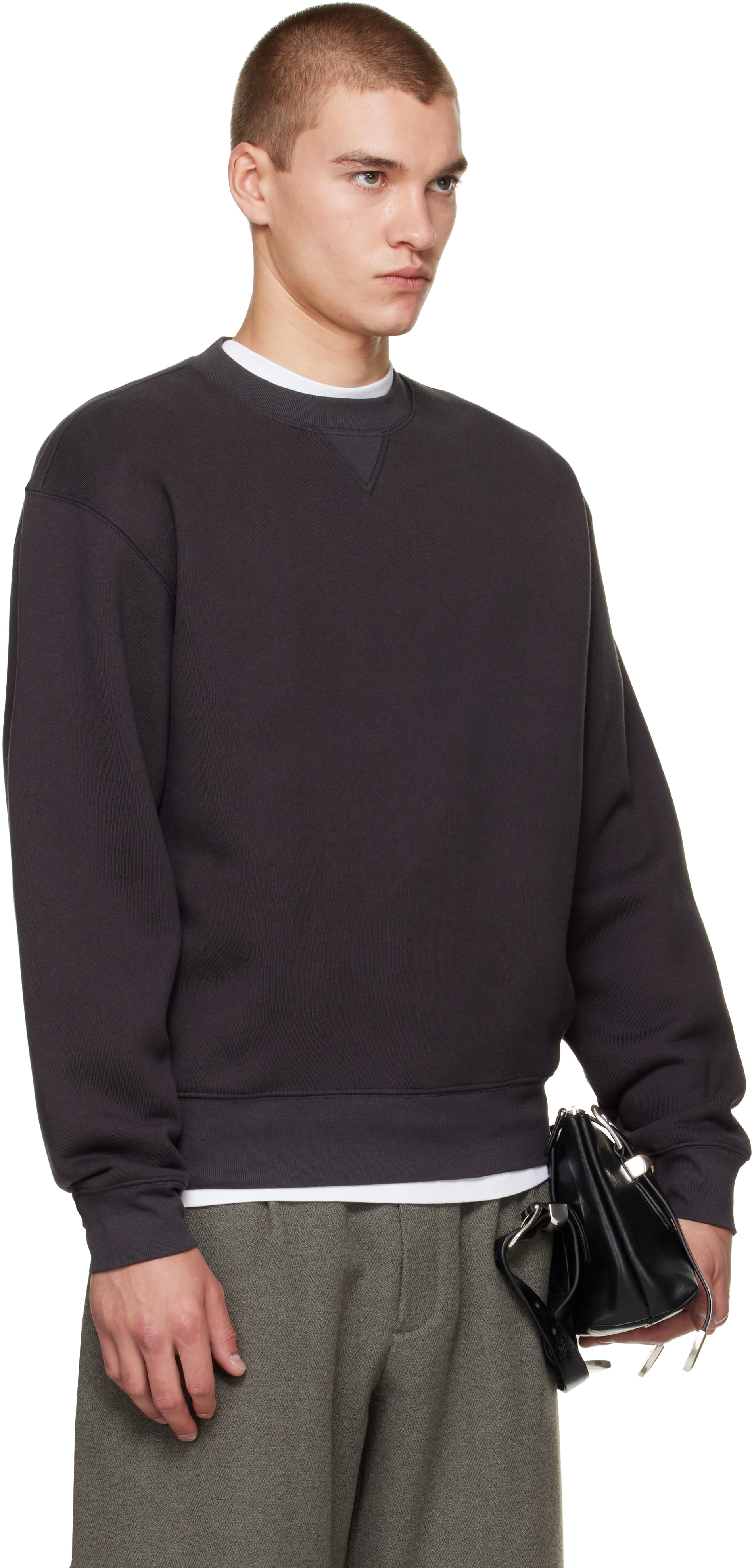 OUR LEGACY - Pull molletonné Perfect gris
