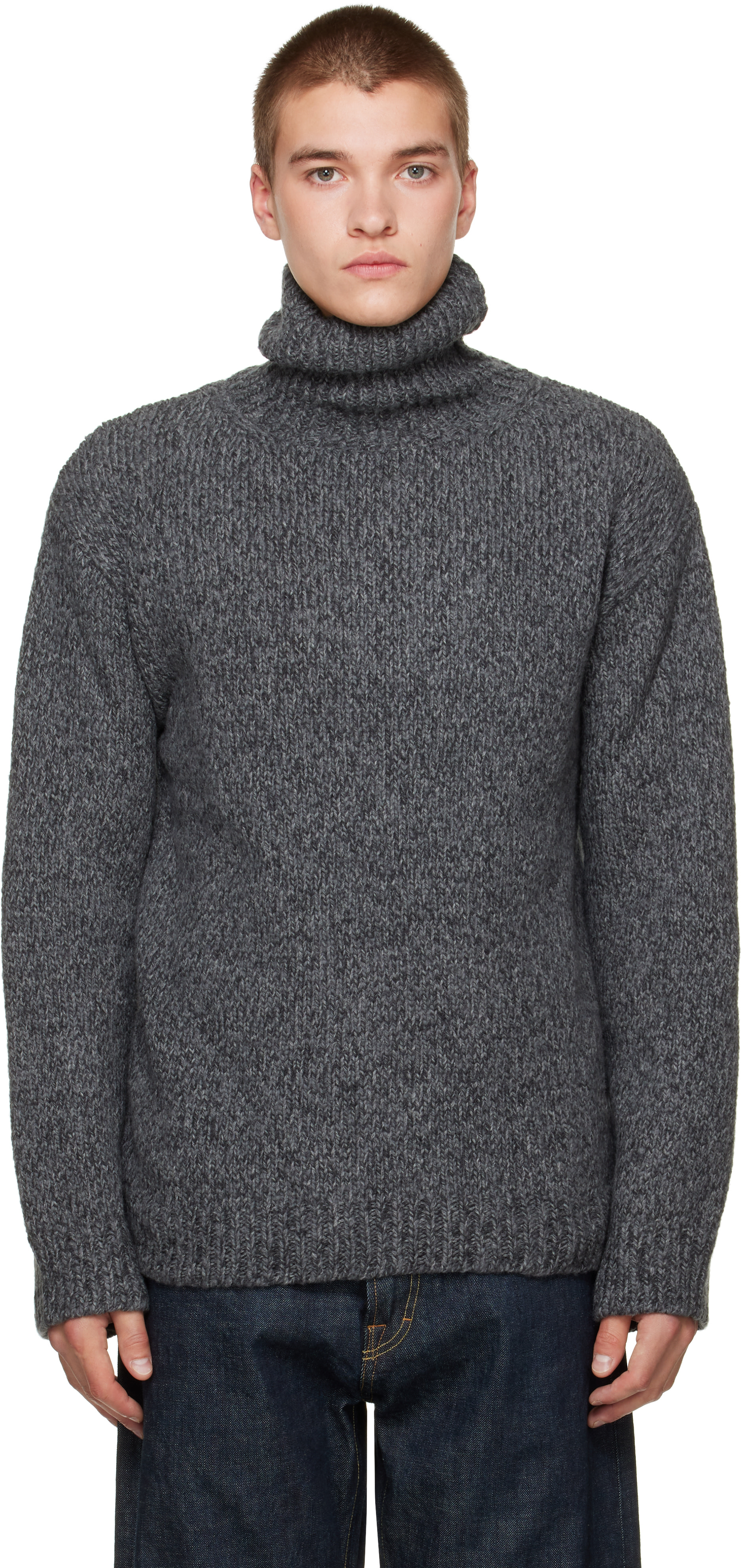 OUR LEGACY - Gray Popover Turtleneck