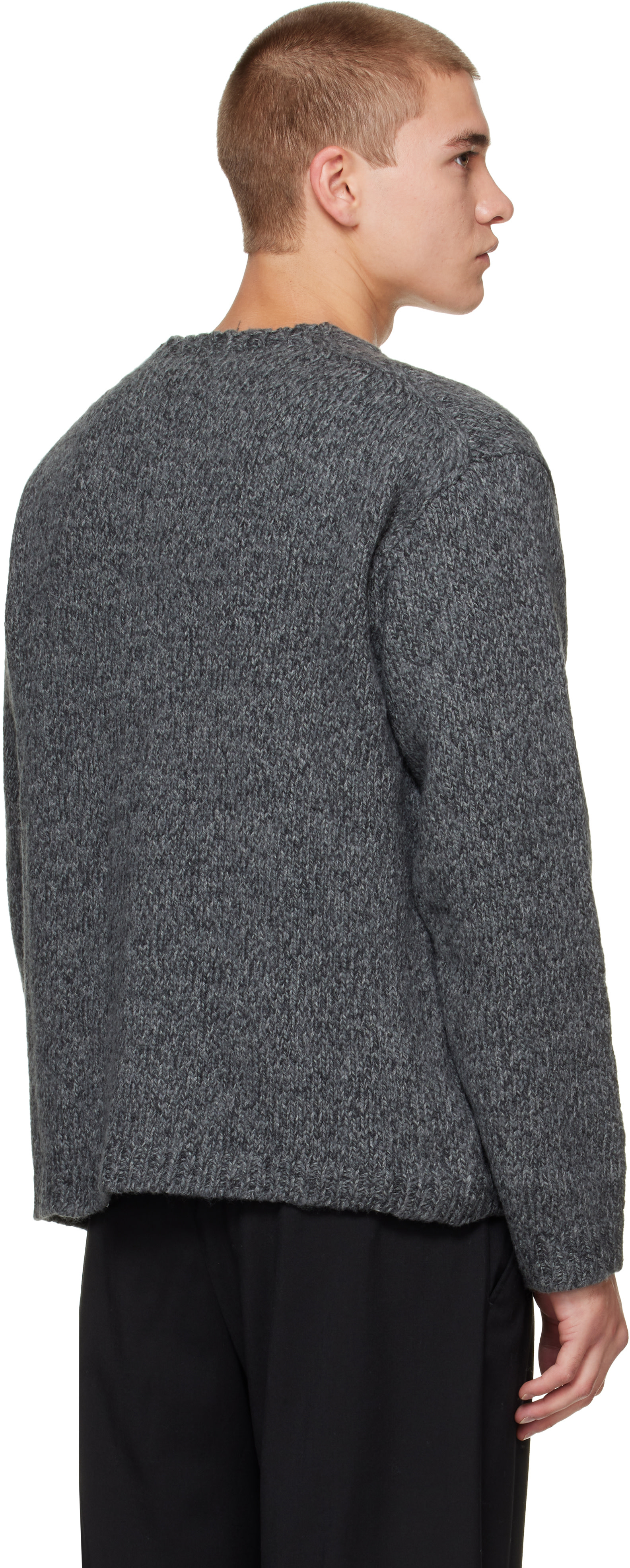 OUR LEGACY - Gray Link V-Neck Sweater