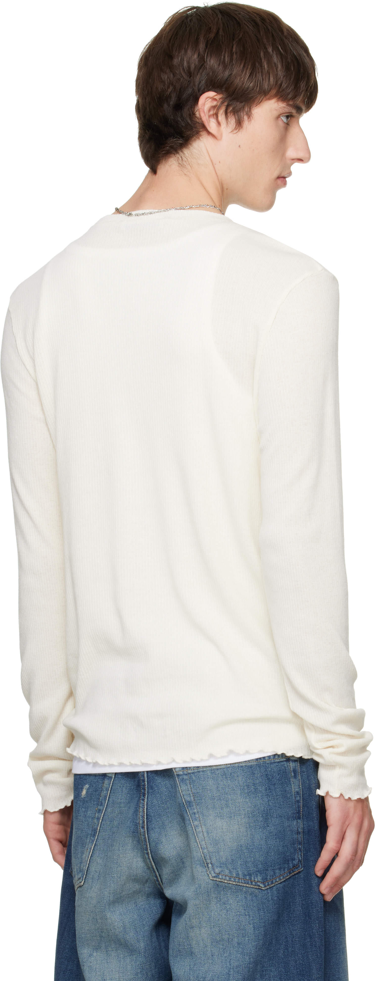 OUR LEGACY: Off-White Elongated Longsleeve T-shirt | SSENSE