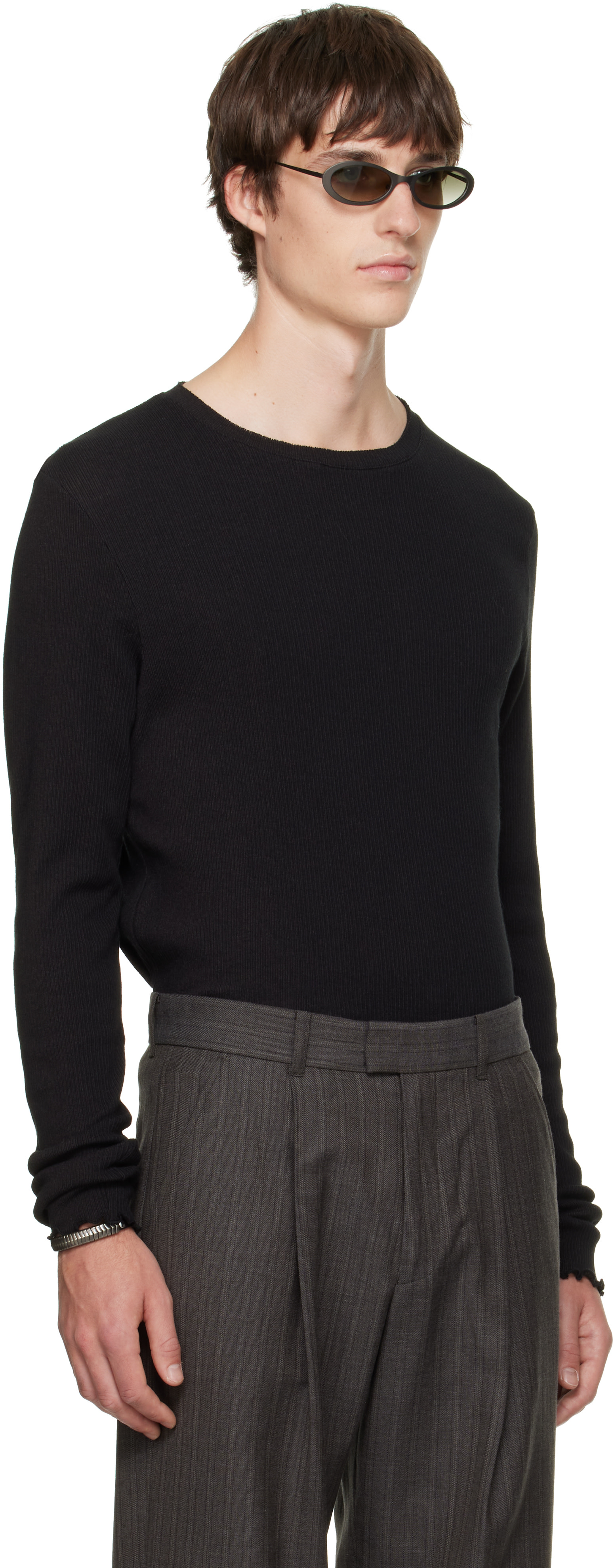 OUR LEGACY: Black Elongated Longsleeve T-shirt | SSENSE