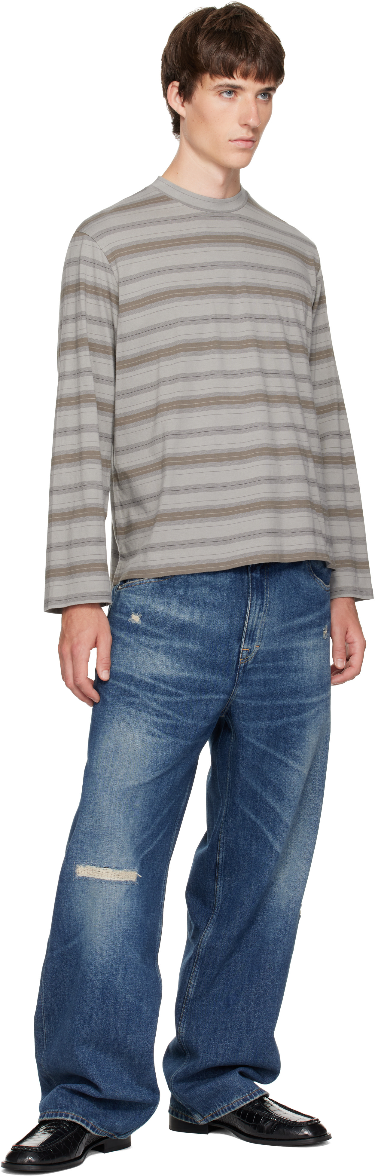 OUR LEGACY: Gray Box Longsleeve T-shirt | SSENSE