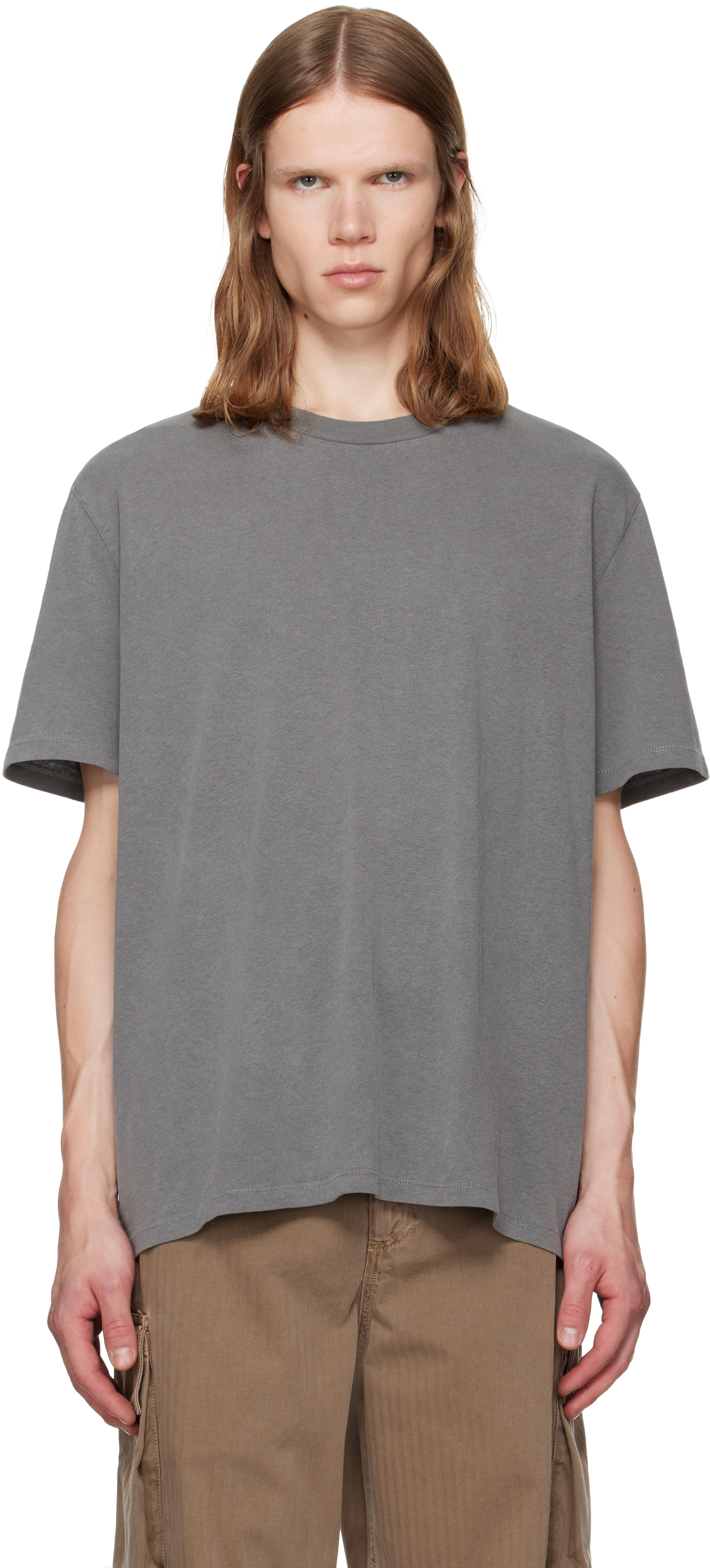 OUR LEGACY: Gray New Box T-shirt | SSENSE