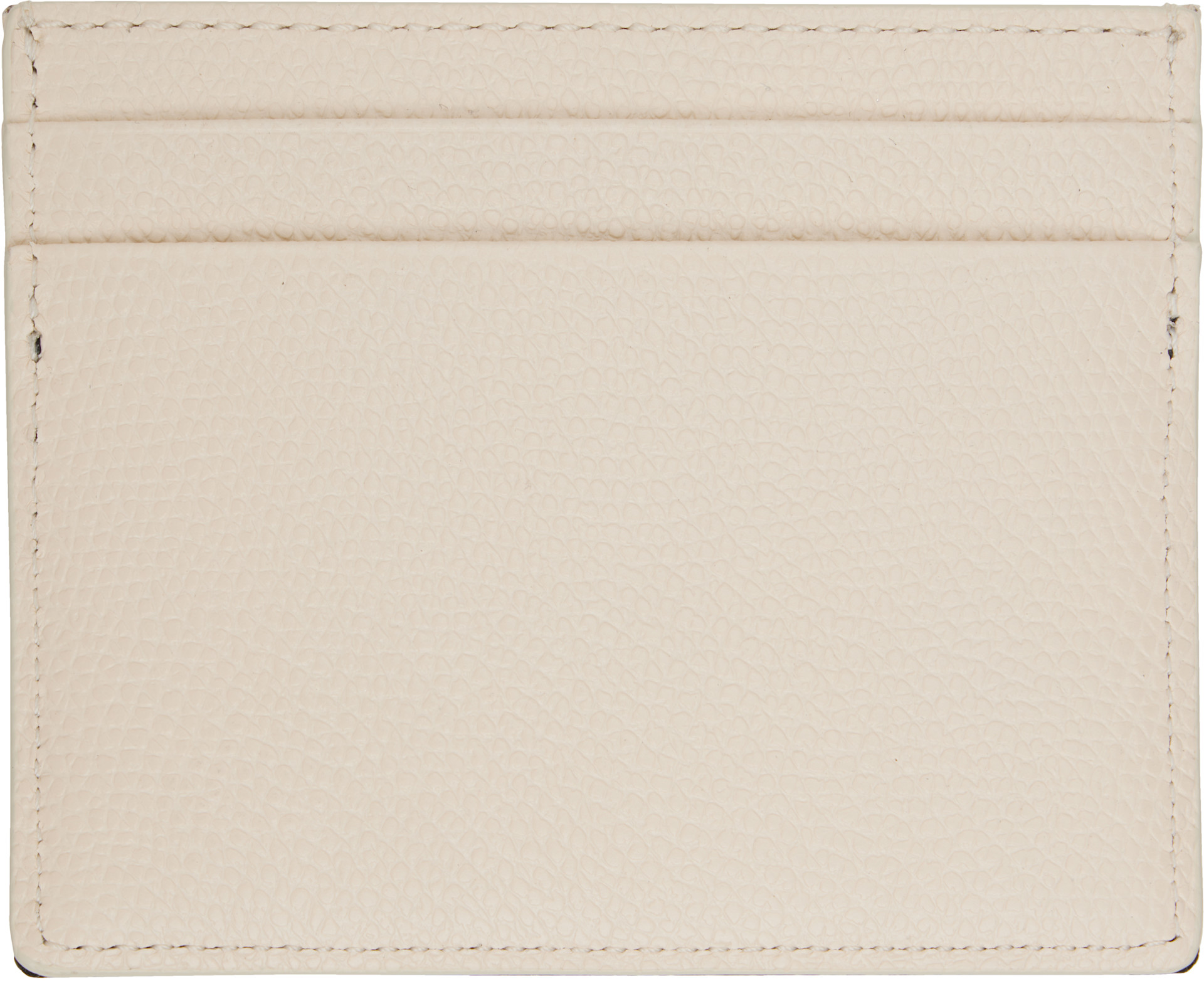 Valentino Garavani: Off-White & Black Veecolor Card Holder | SSENSE