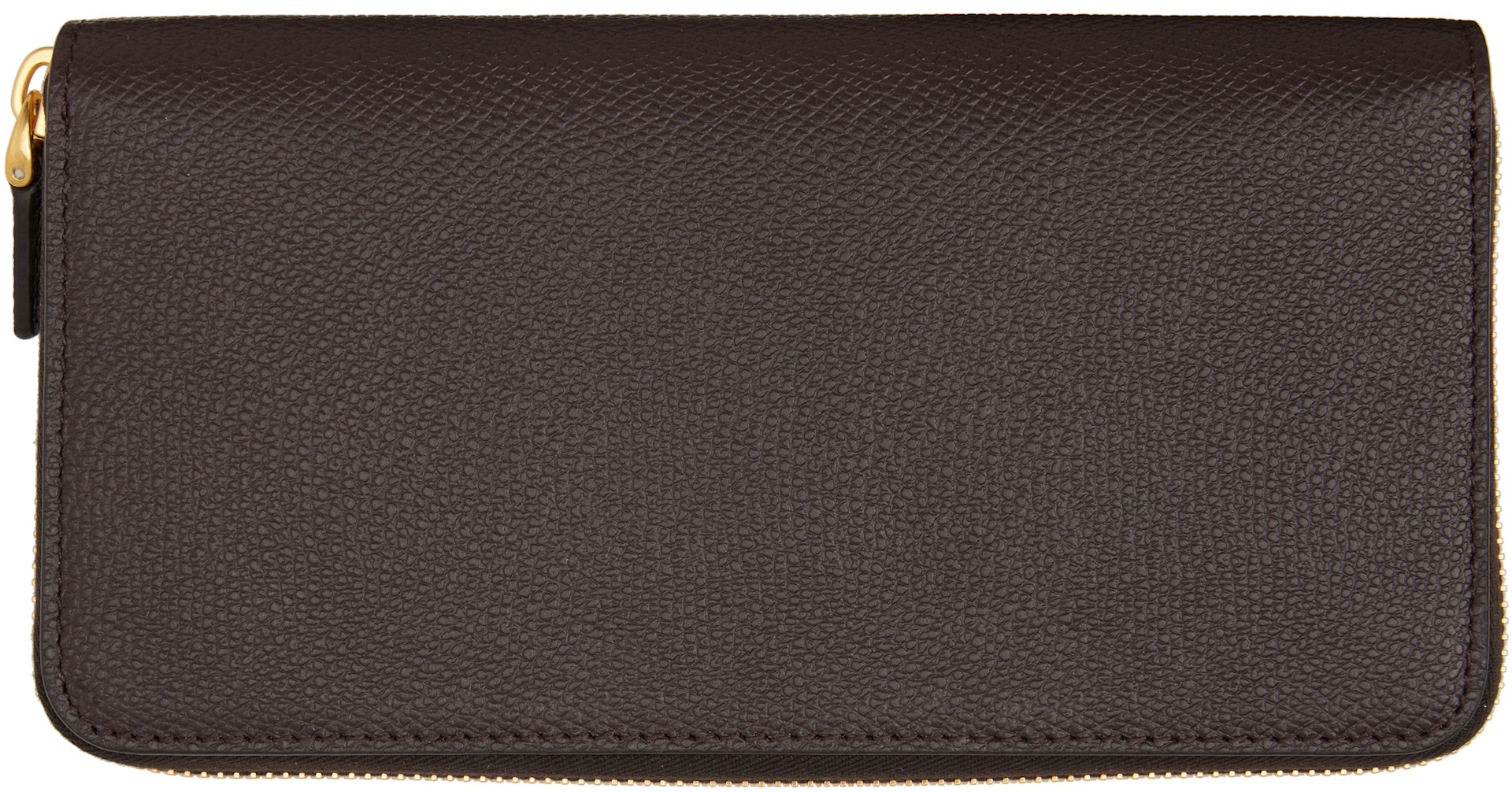 Valentino Garavani: Brown VLogo Signature Zip Wallet | SSENSE