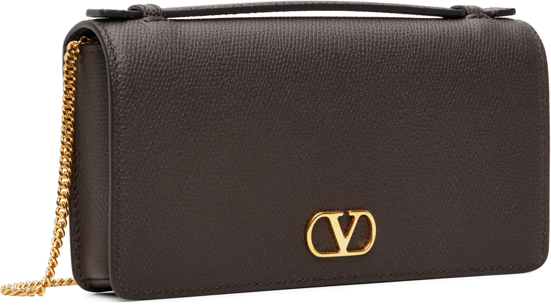 Valentino Garavani: ブラウン VLogo シグネチャ ショルダーバッグ