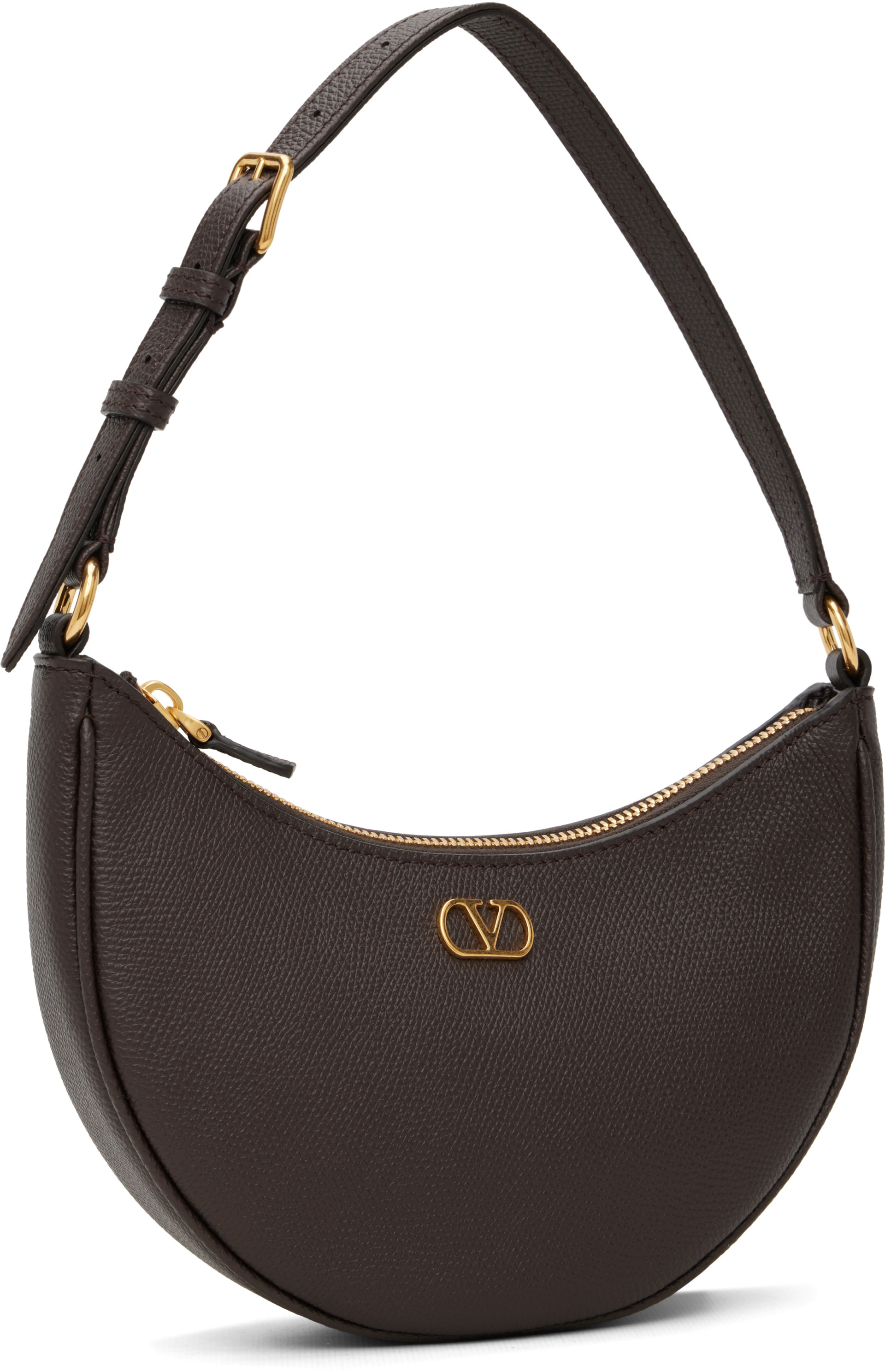 Valentino Garavani: ブラウン VLogo シグネチャ ショルダーバッグ 