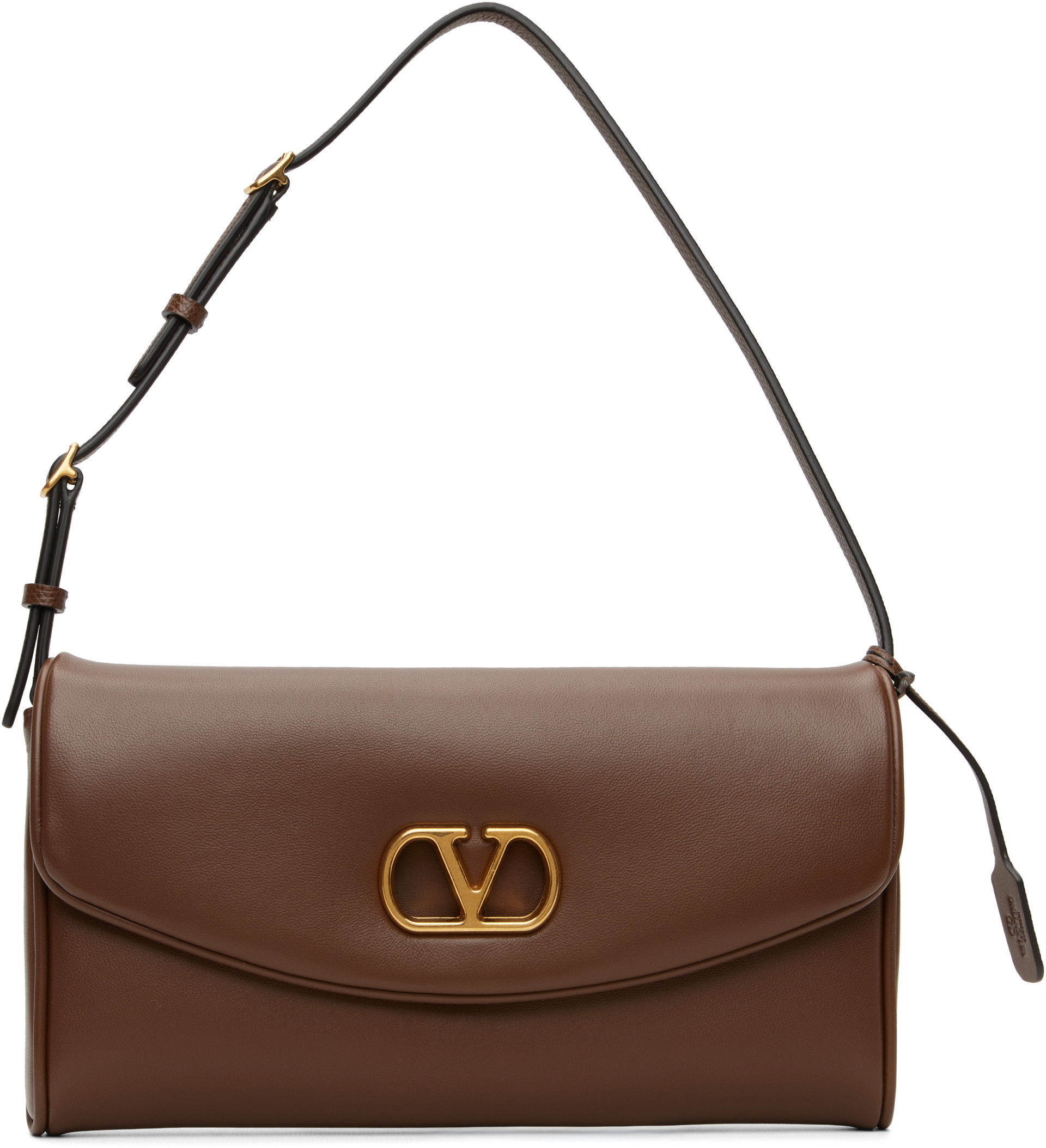 Valentino Garavani: ブラウン スモール Devain ナッパ ショルダー