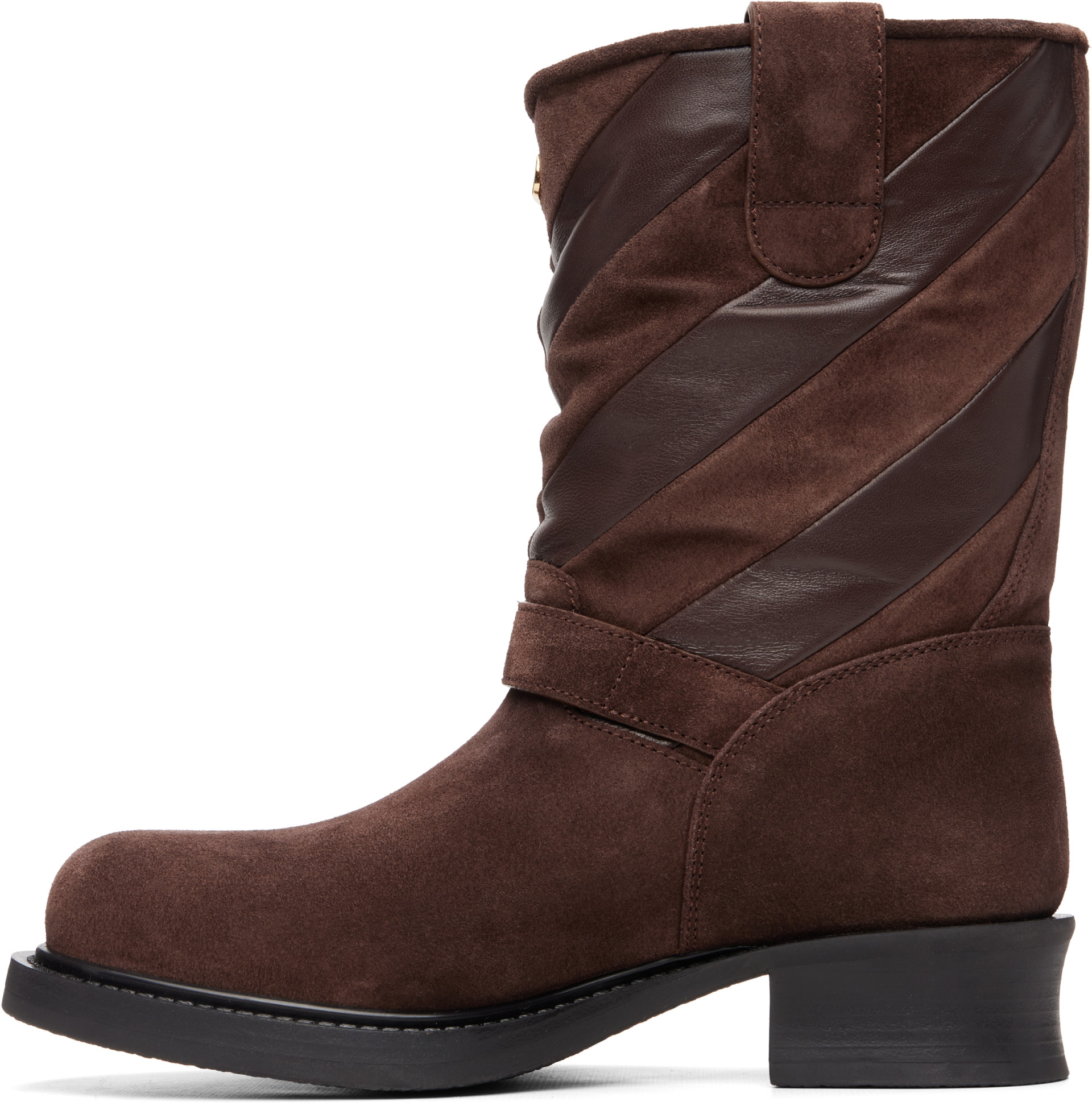 Valentino Garavani - Brown Patchwork Nappa Boots