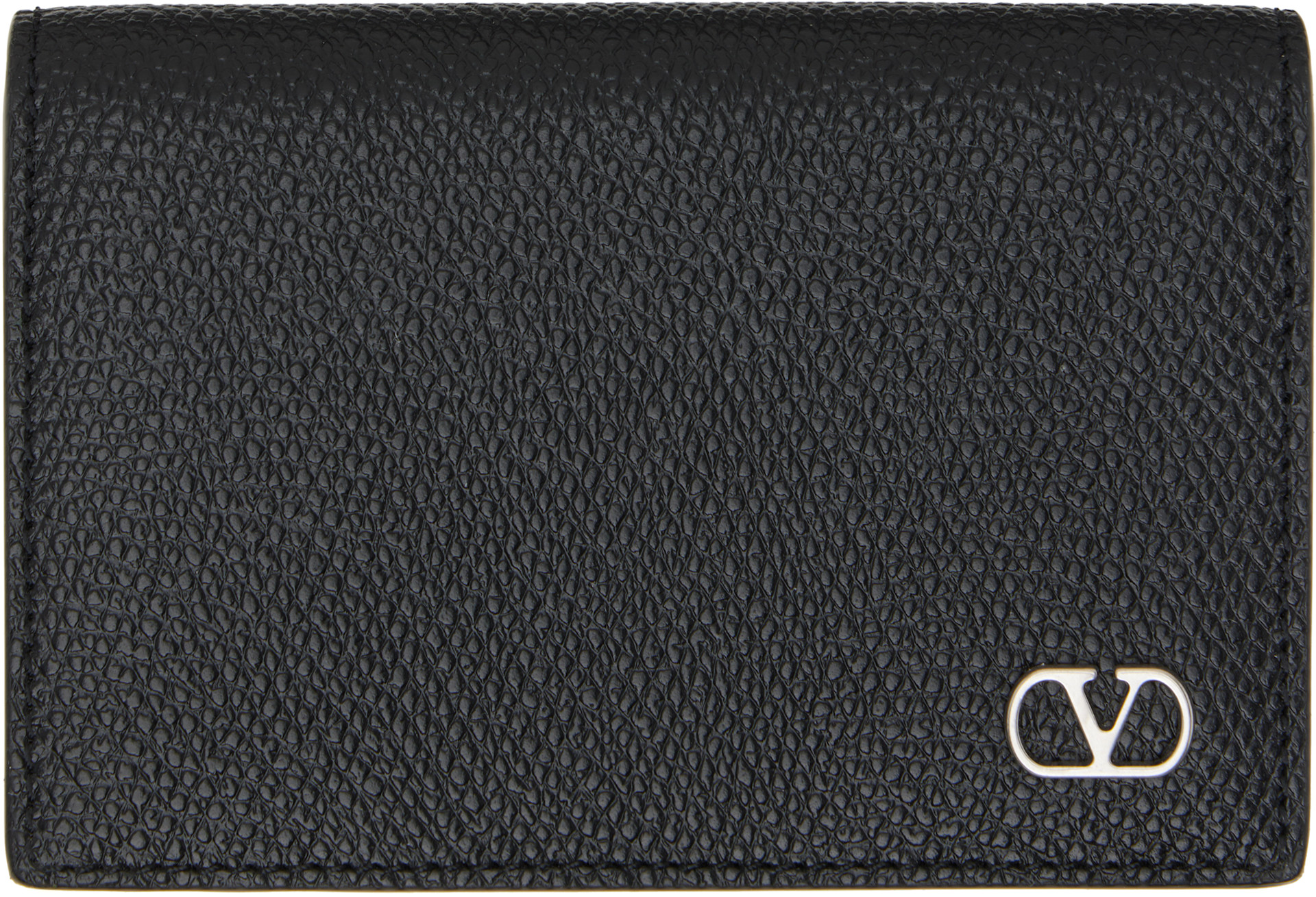 Valentino Garavani: ブラック VLogo Signature カードケース | SSENSE