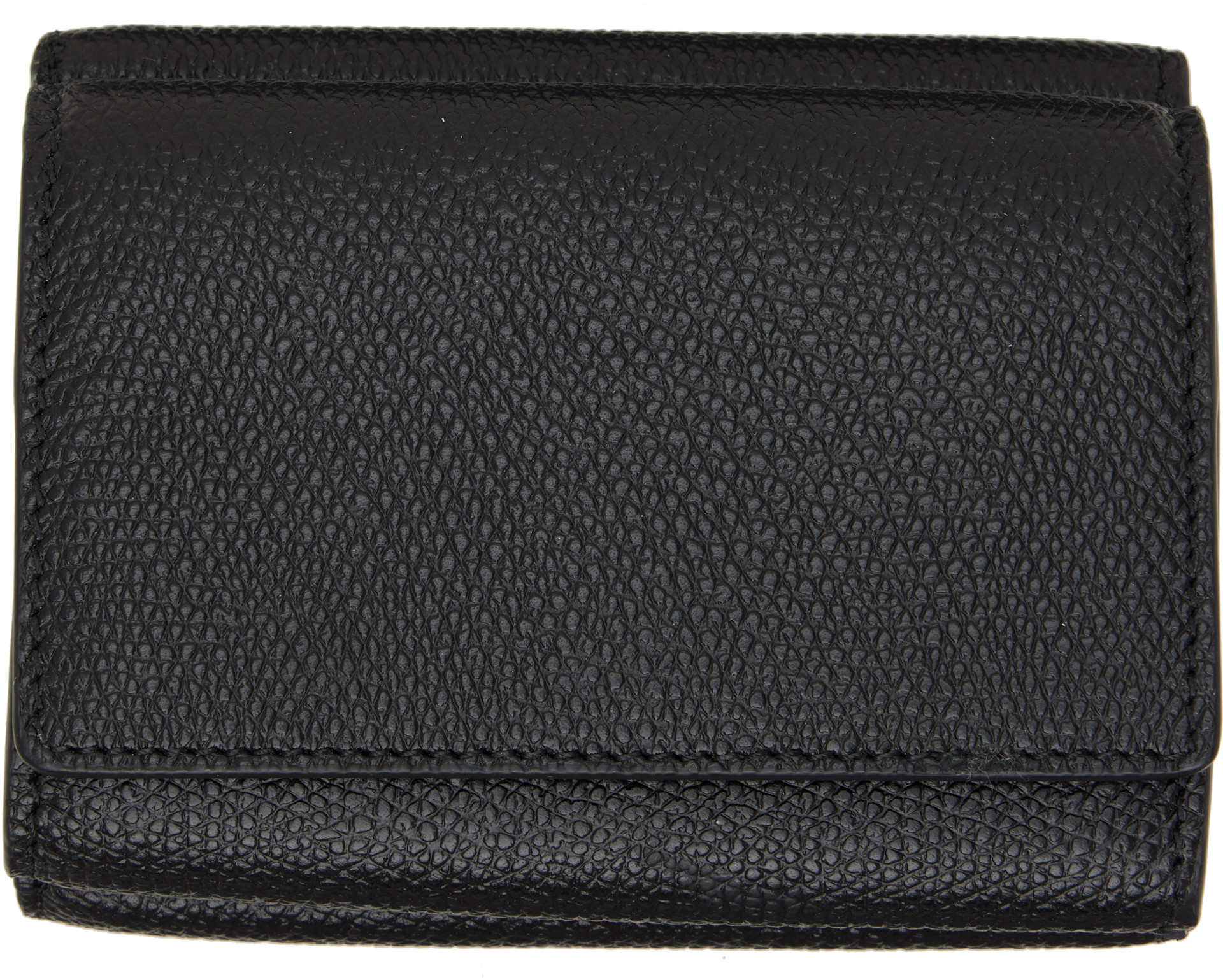 Valentino Garavani: Black VLogo Signature Trifold Wallet | SSENSE