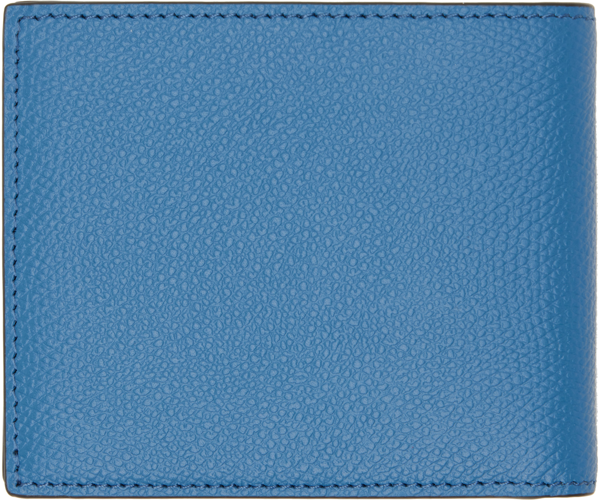 Valentino Garavani: ブルー VLogo Signature グレイニーカーフスキン