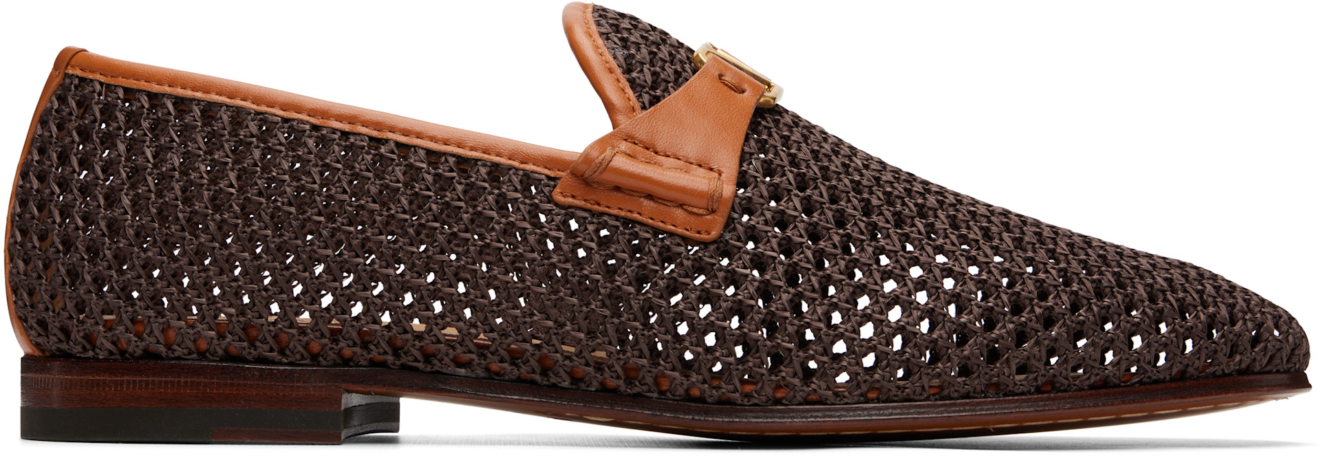 Valentino Garavani: Brown Wolfe Loafers | SSENSE