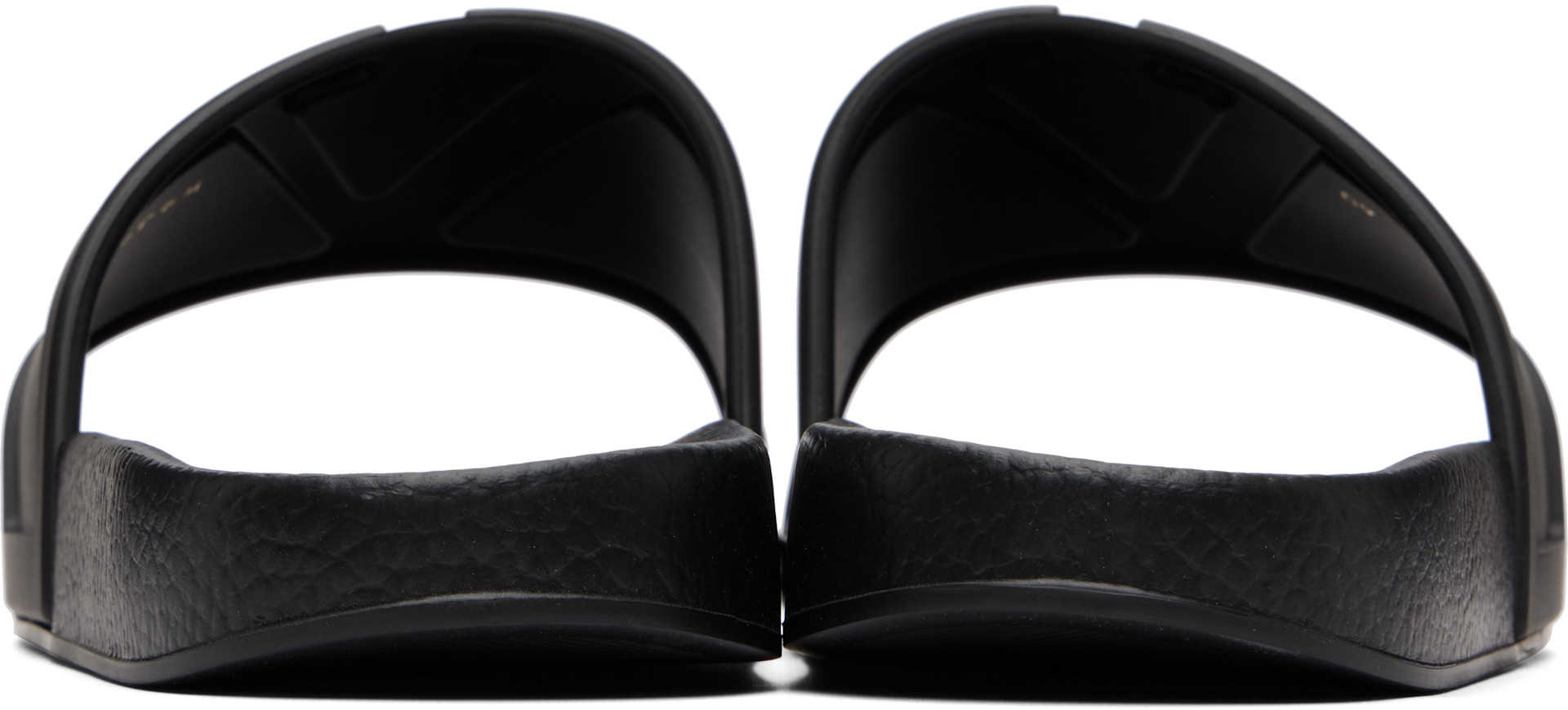 Valentino Garavani - Black Coolside Rubber Slide Sandals