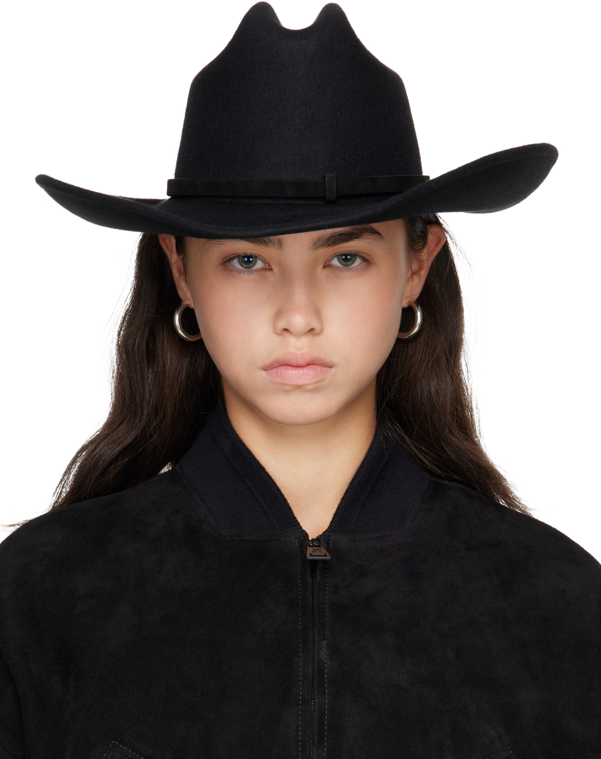 Jean Paul Gaultier: ブラック 'The Cowboy' ハット | SSENSE 日本