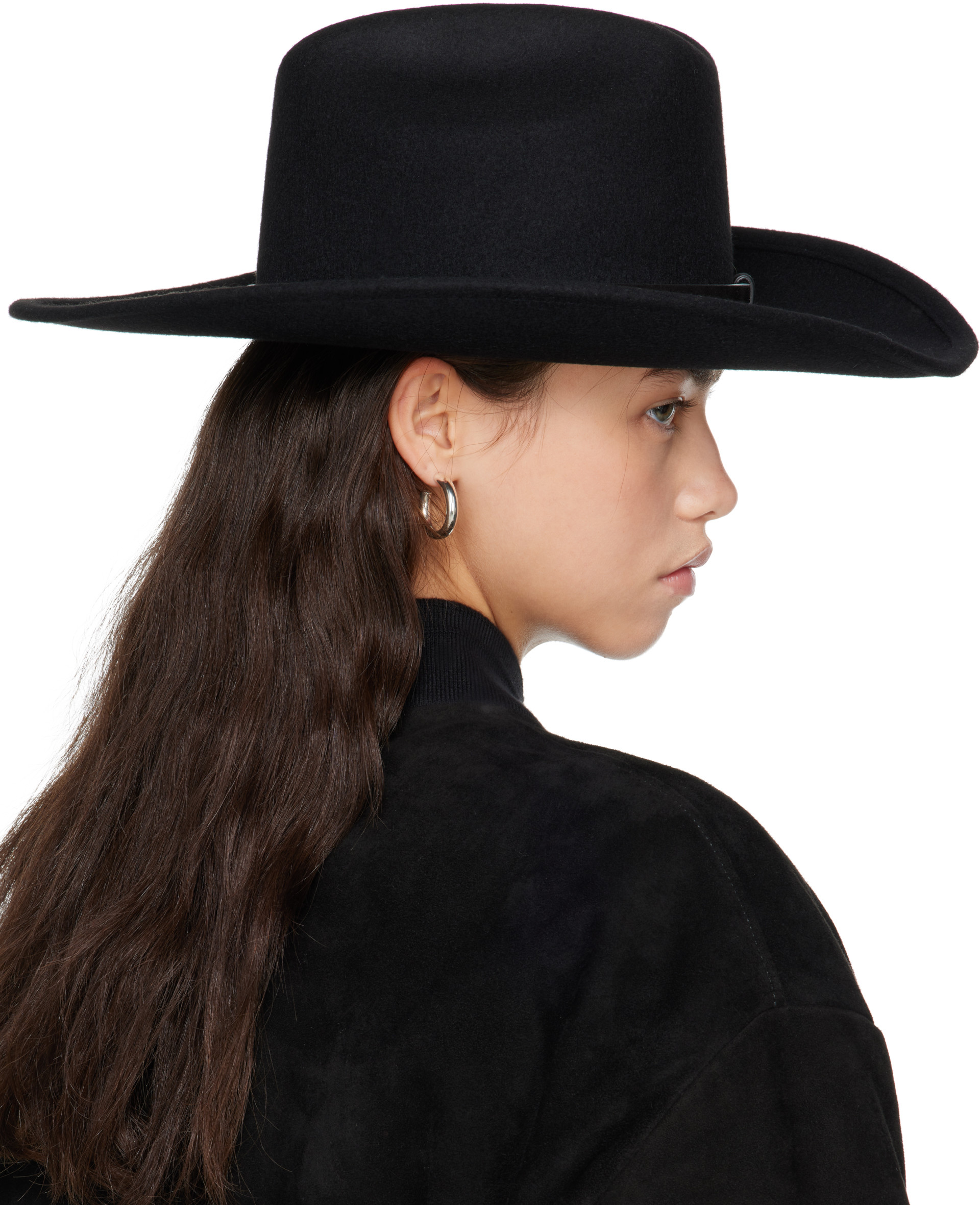 Jean Paul Gaultier: ブラック 'The Cowboy' ハット | SSENSE 日本