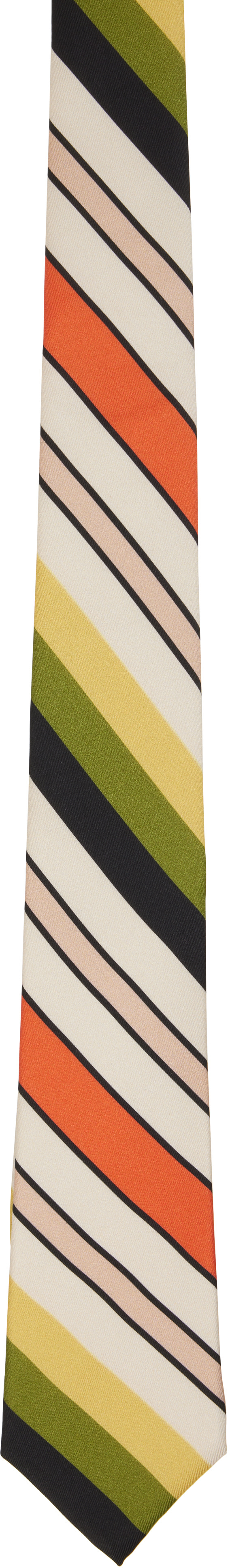 Jean Paul Gaultier: Multicolor Striped Tie | SSENSE Germany