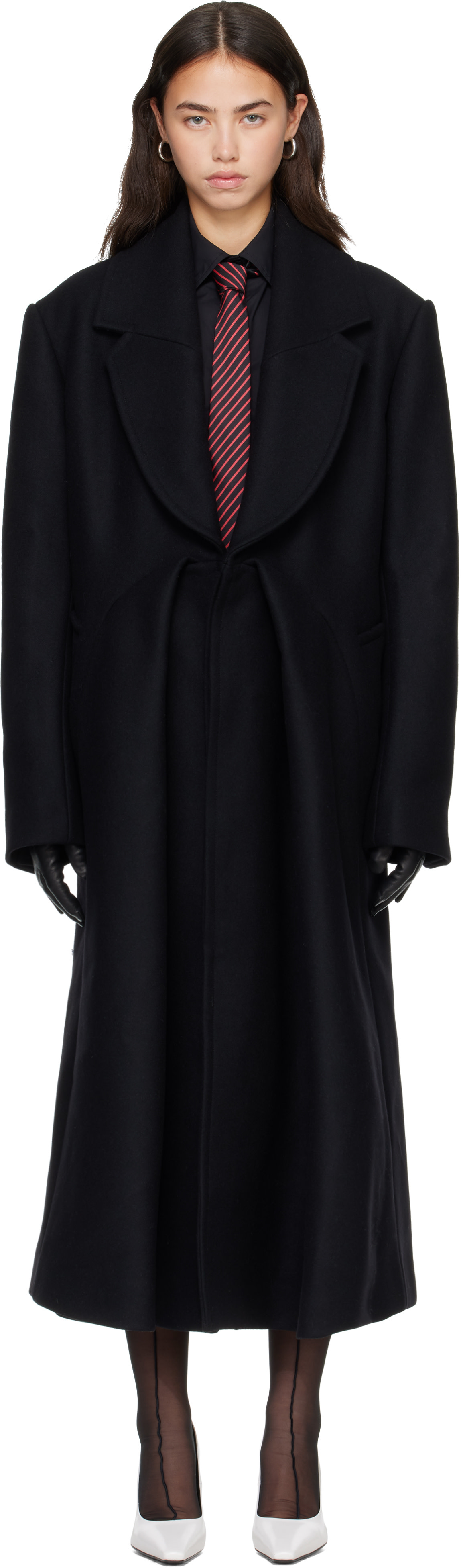 Jean Paul Gaultier: Black 'The Cyrille' Coat | SSENSE