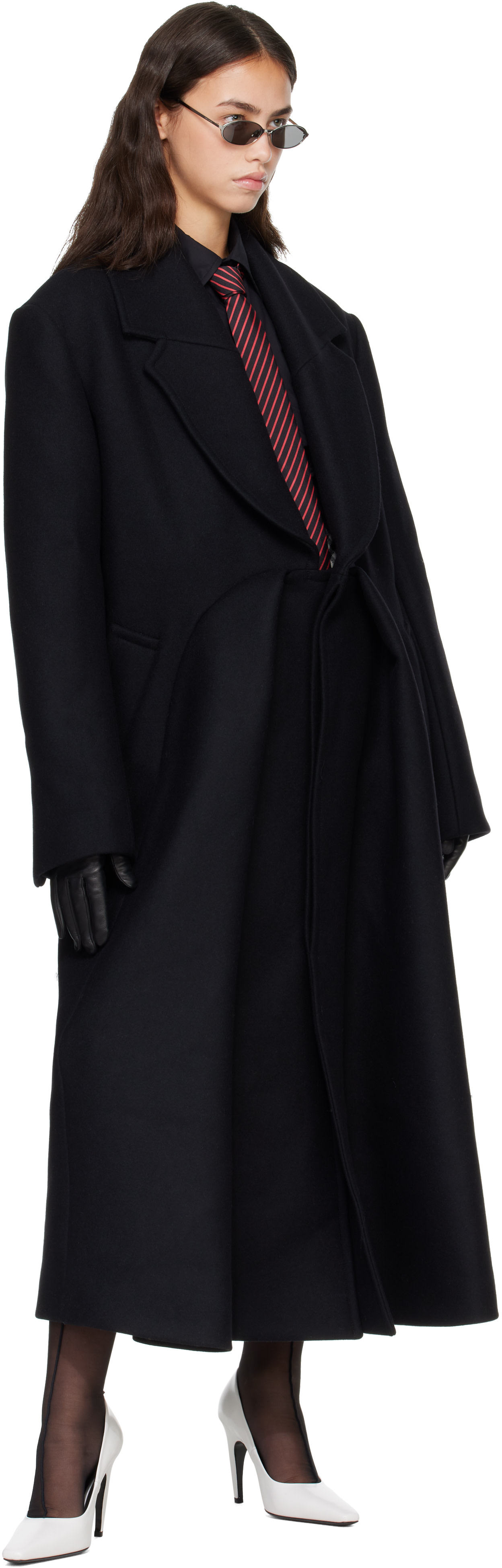 Jean Paul Gaultier: Black 'The Cyrille' Coat | SSENSE