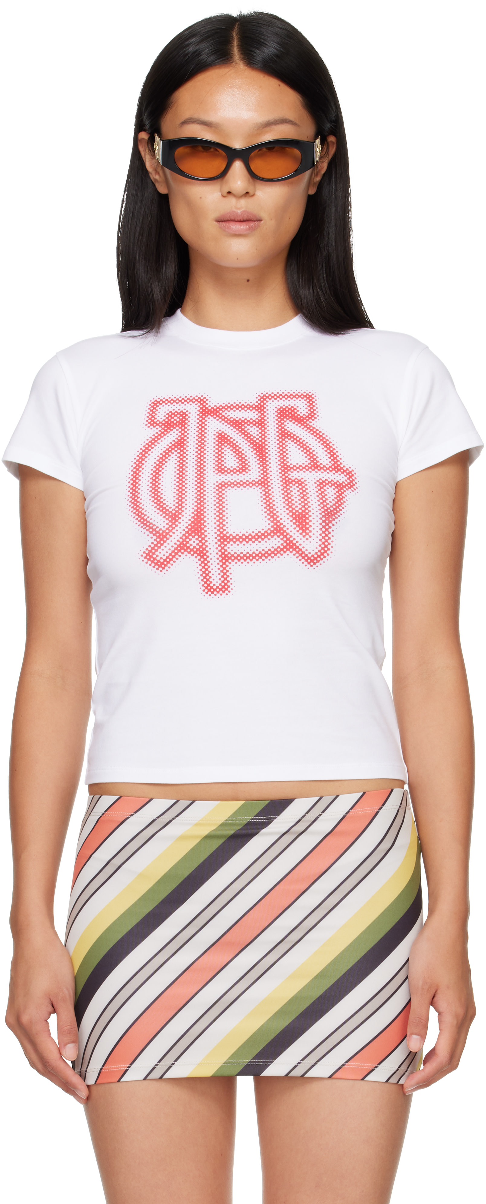 トップス Jean Paul Gaultier tshirt Jean Paul Gaultier: White 'The JPG Baby' T-shirt | SSENSE Canada