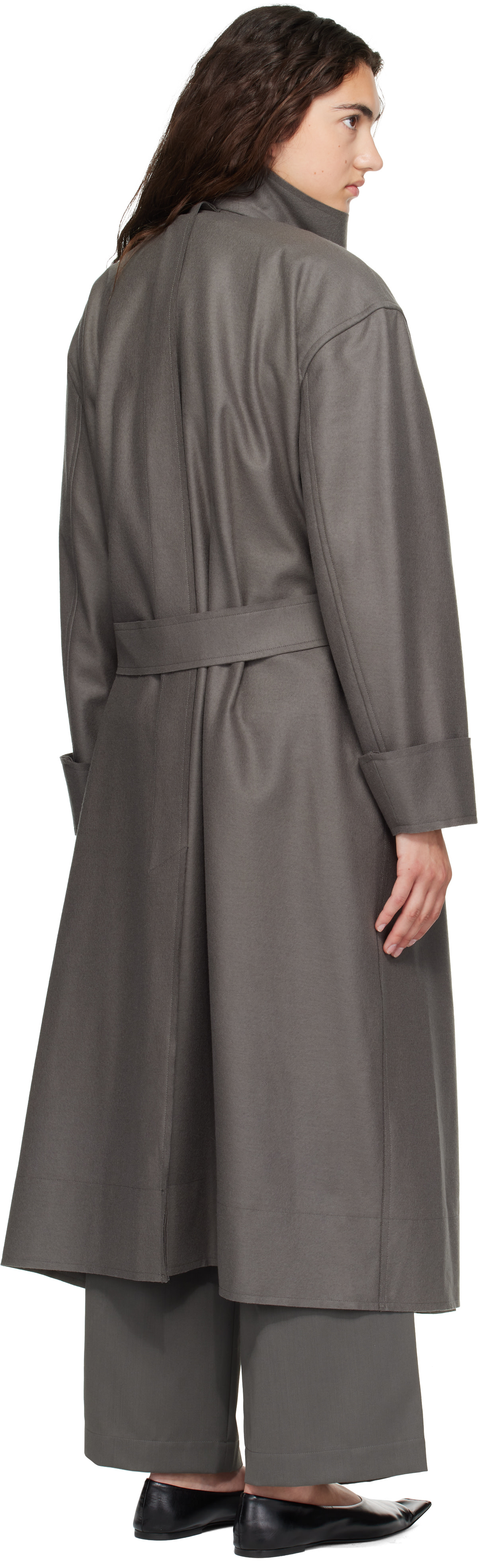 Issey Miyake - Manteau Shell gris