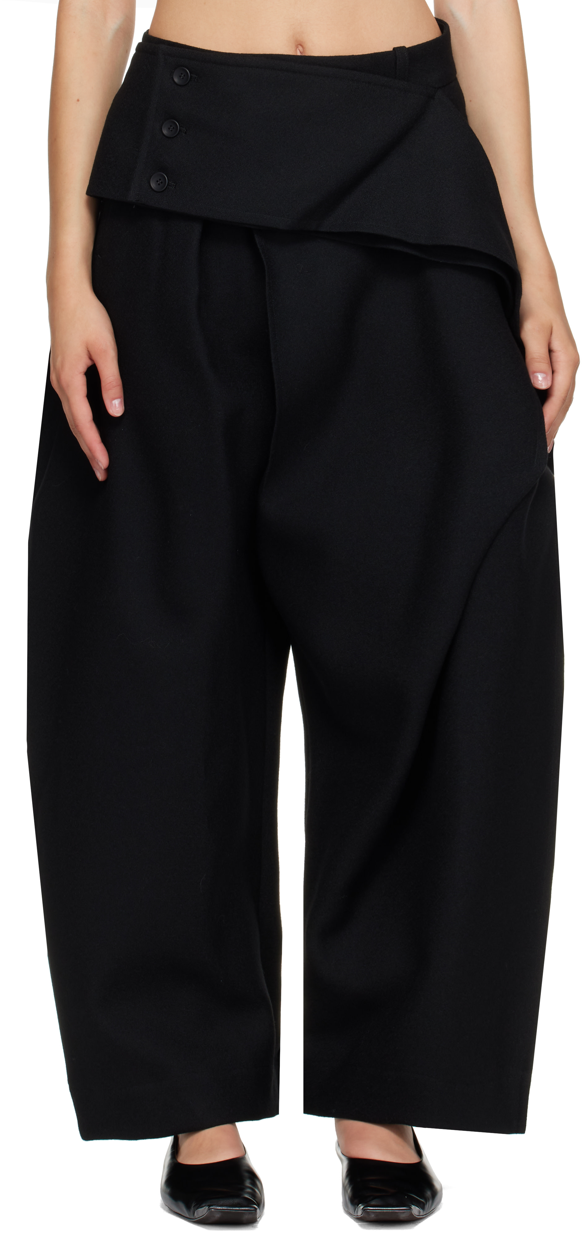 Issey Miyake - Pantalon Calligraph noir