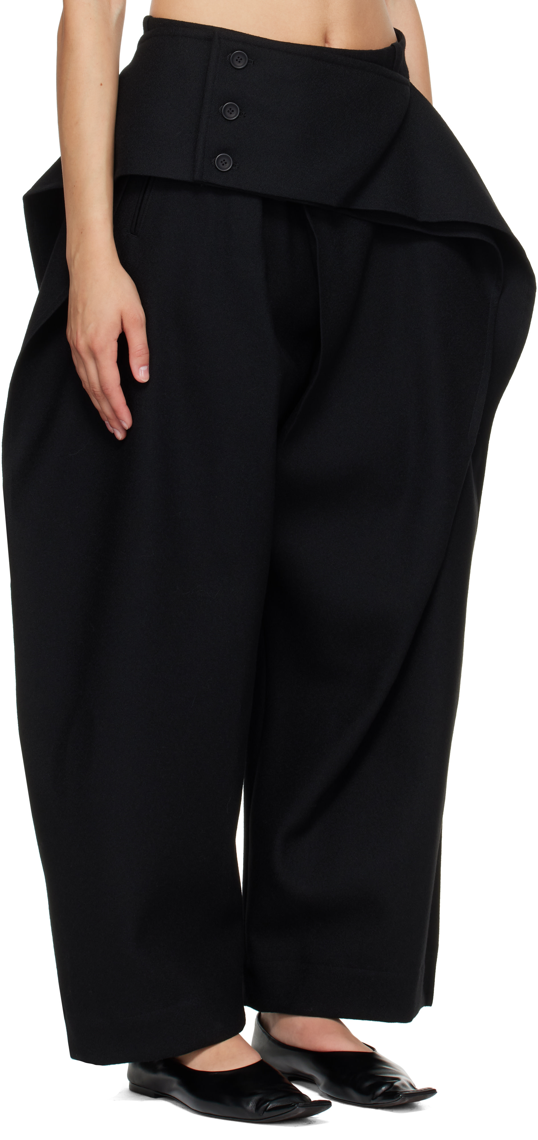 Issey Miyake - Pantalon Calligraph noir