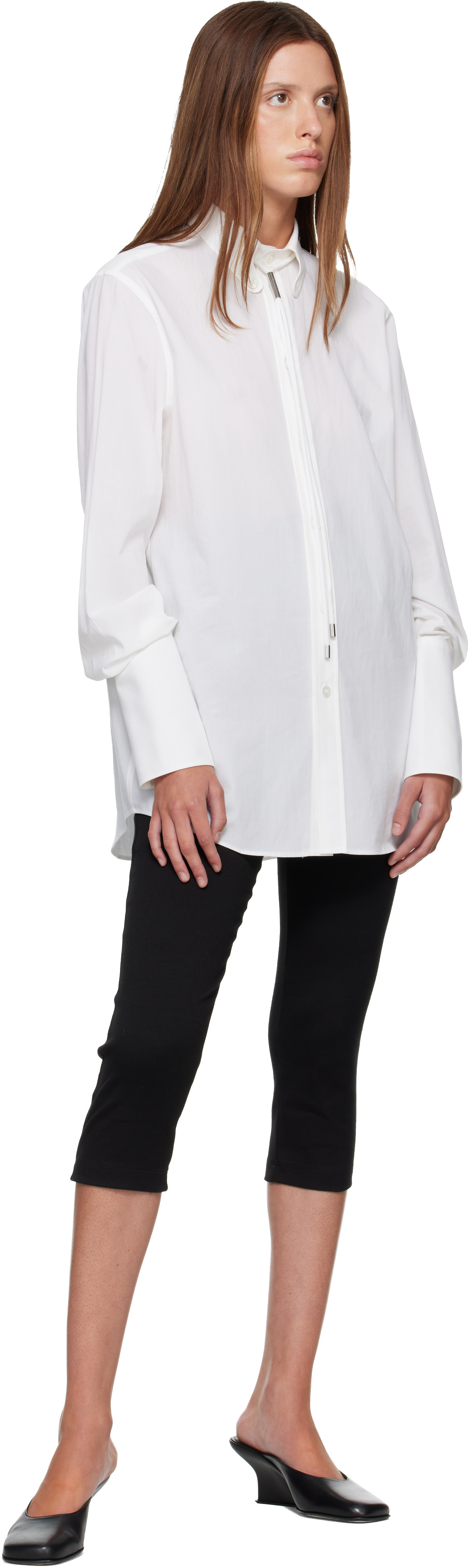 ISSEY MIYAKE: White 'Monsieur' Shirt | SSENSE