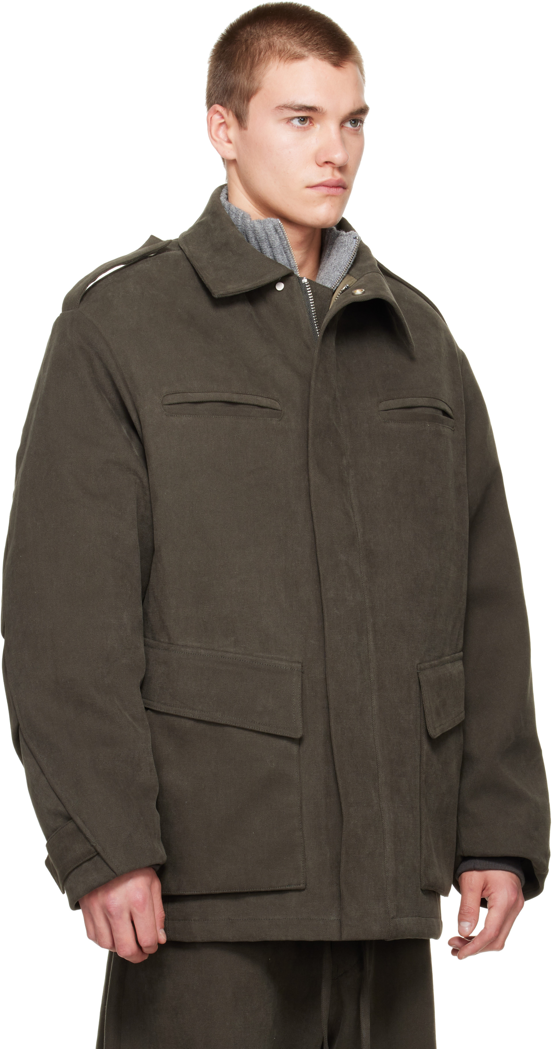 Seventh - Khaki Pilot Parka Coat