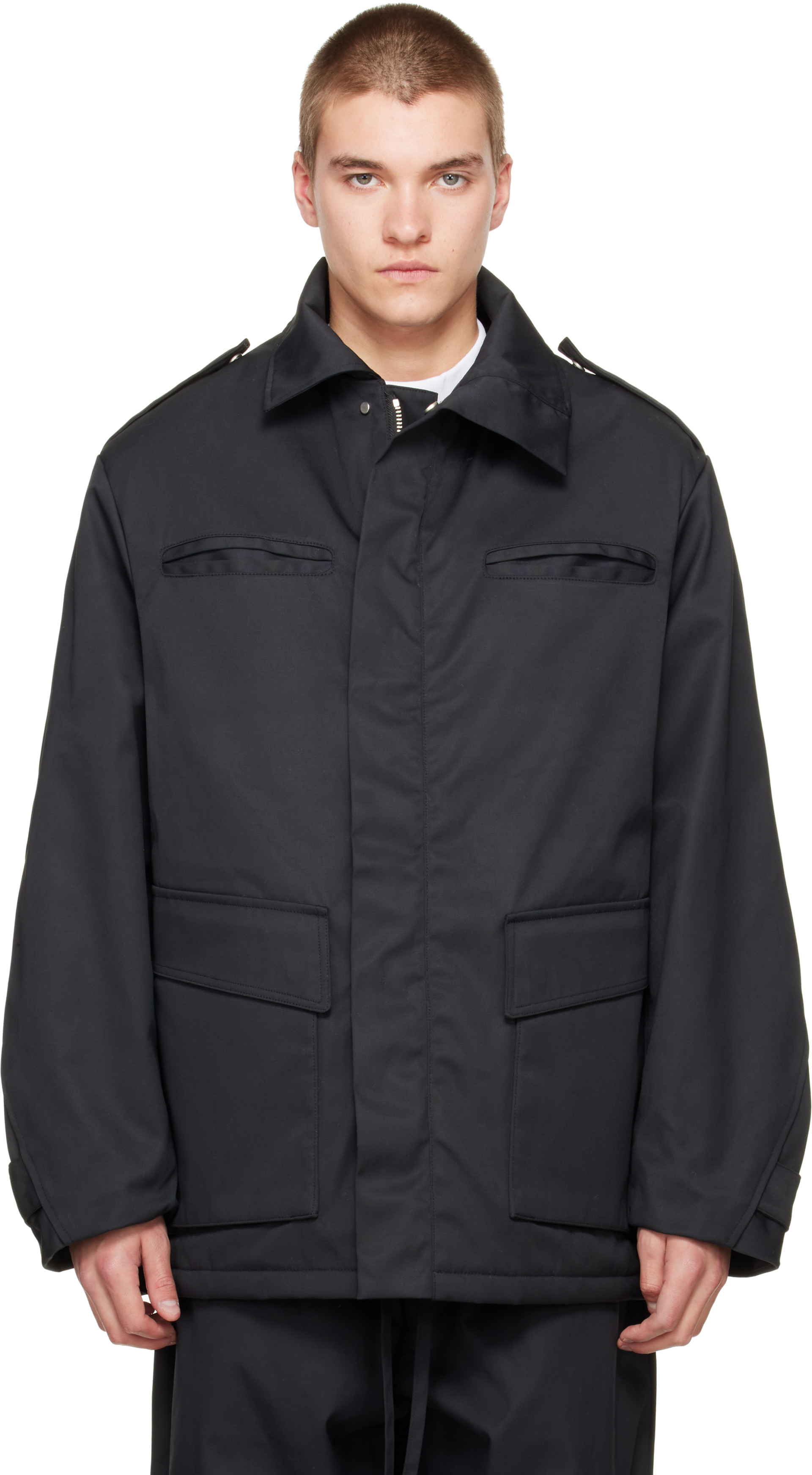 Seventh - Black Pilot Parka Coat