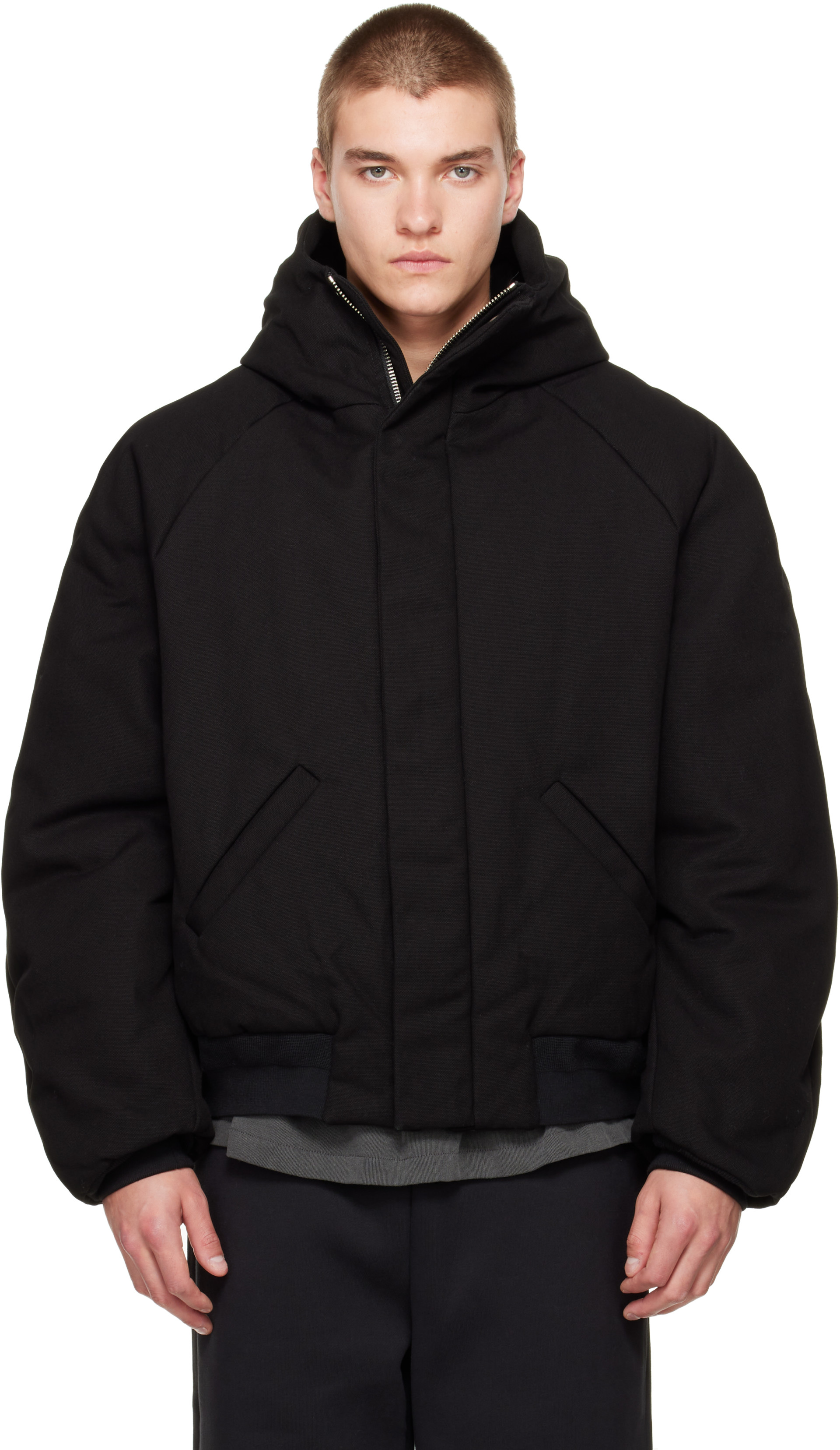 Seventh - Black Orb Puffer Coat