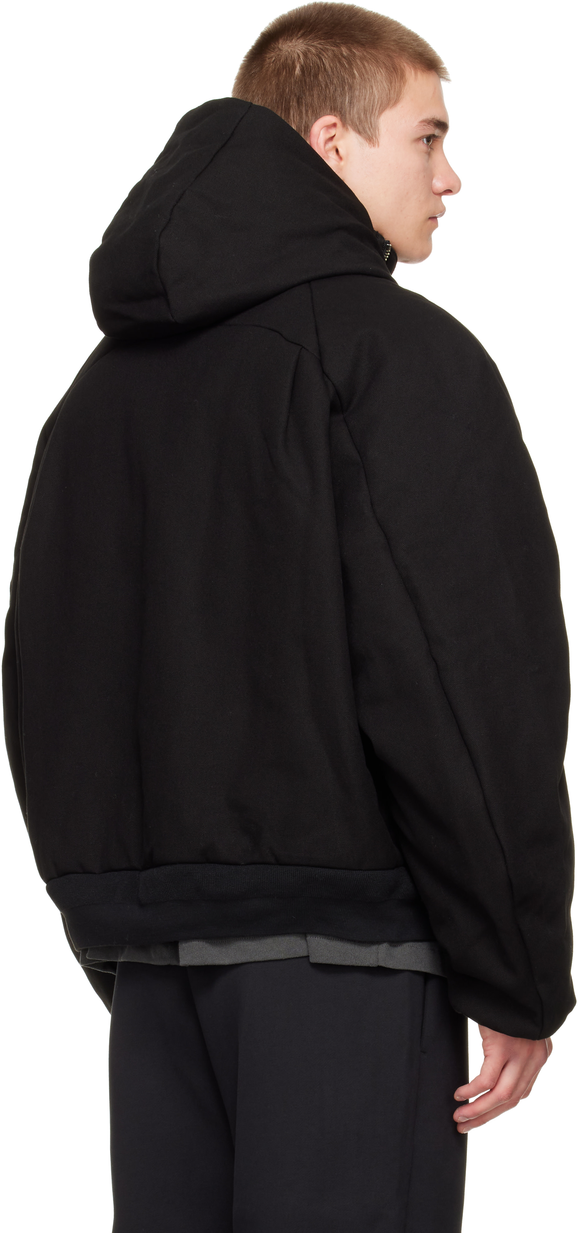Seventh - Black Orb Puffer Coat