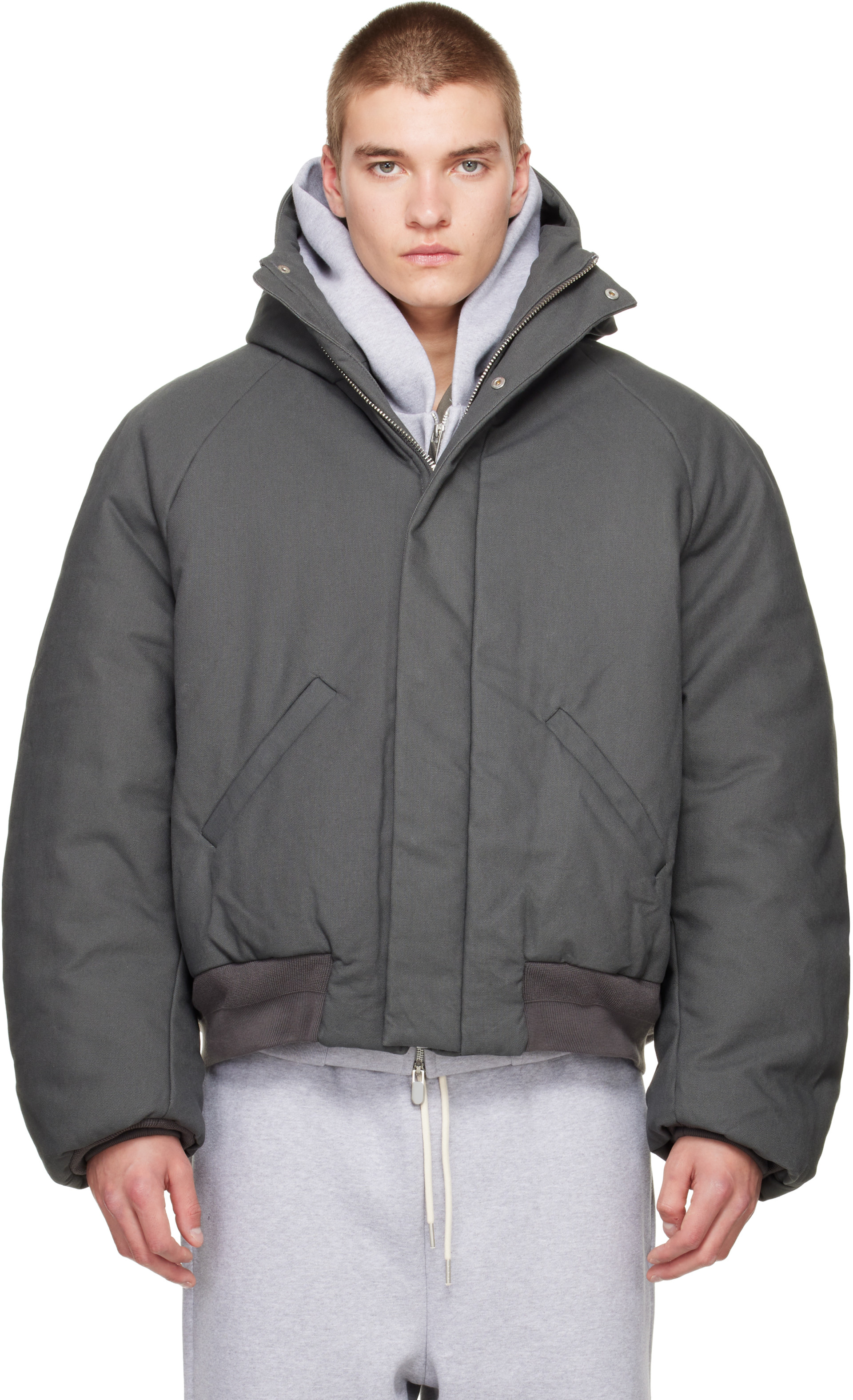 Seventh - Manteau matelassé Orb gris